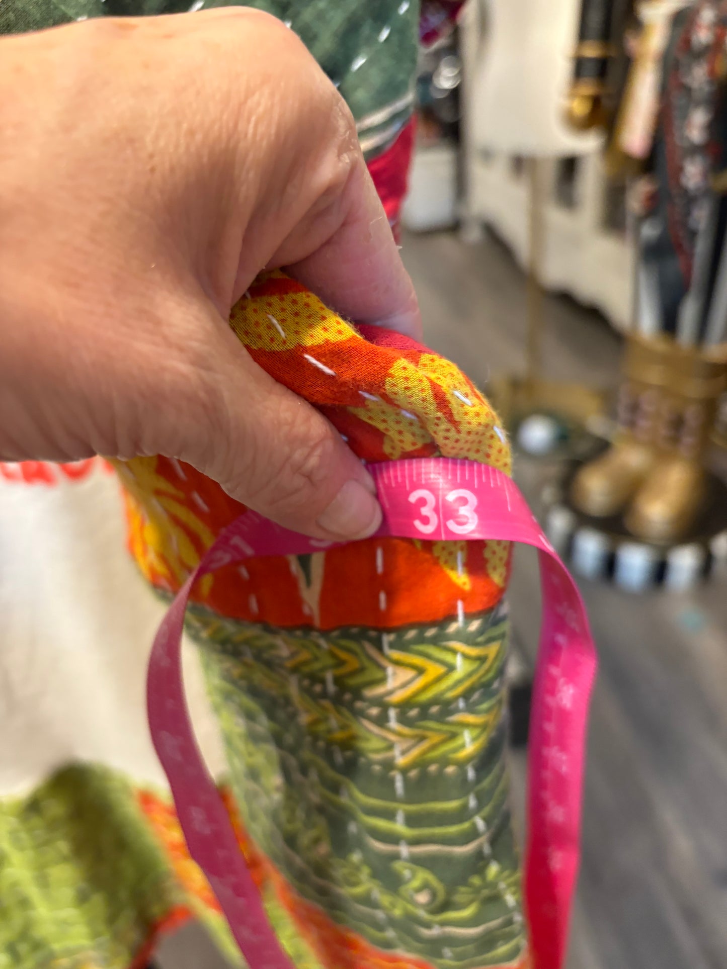 Woodstock Upcycled Kantha Dress Fits a Small to XXL Super Oversized