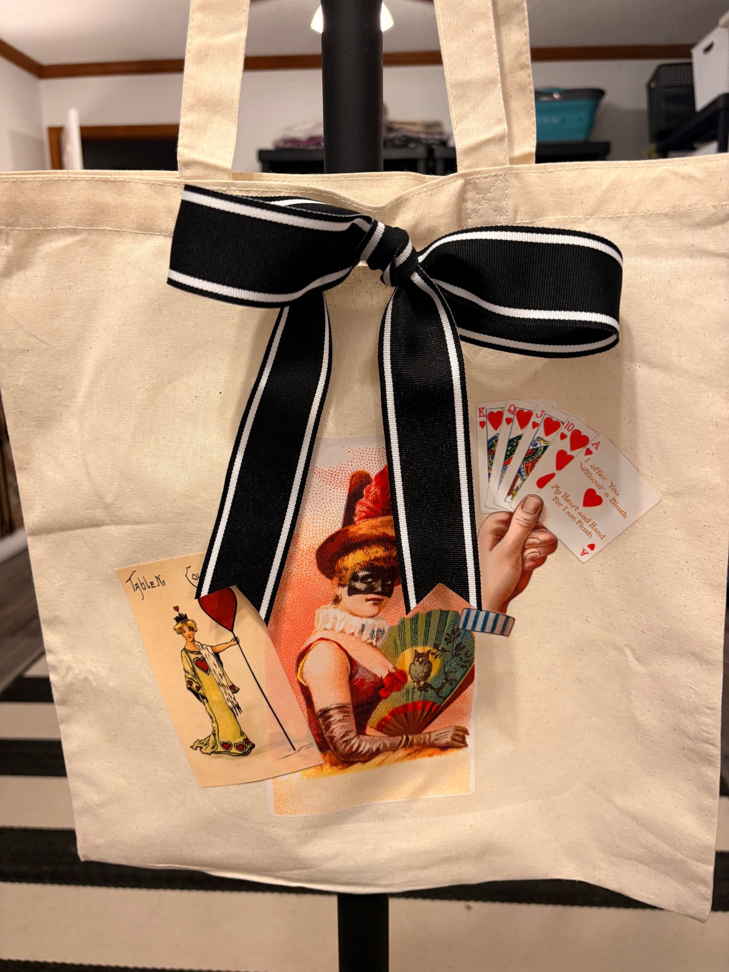 Queen of Hearts Junk Tote