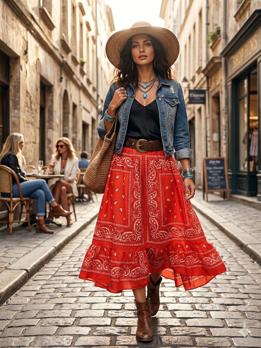 Pumpkin Bandana Skirt Fits a Small to 3X