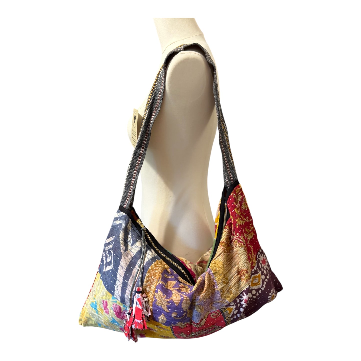 Angelica Kantha Hobo Bag