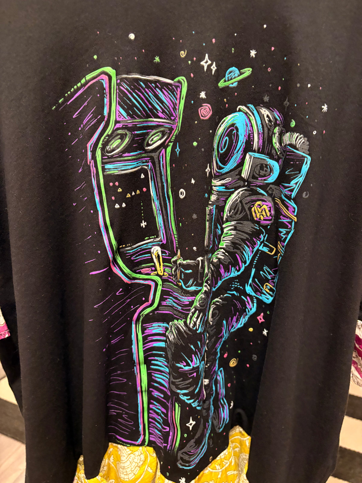 Space Games Upcycled Glam Tee One Size fits a Small to XXL