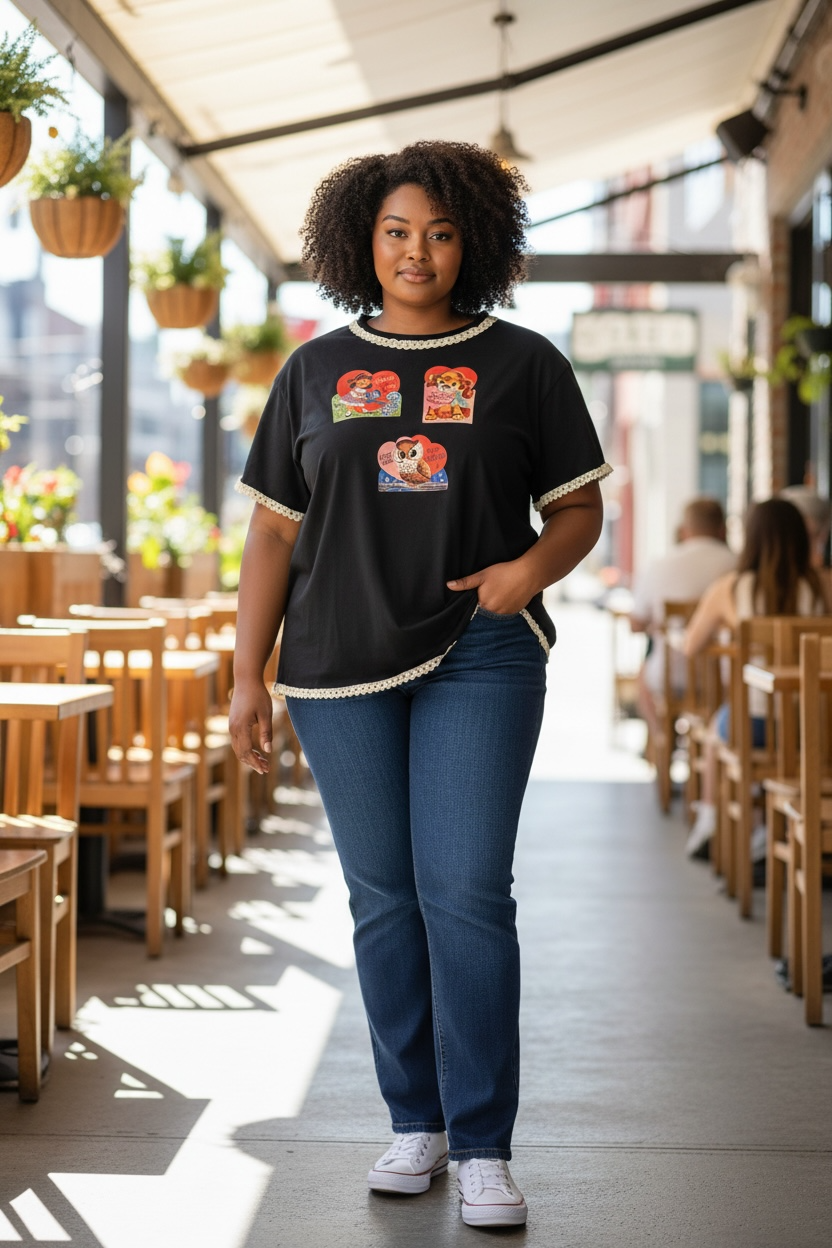 Be My Valentine “Junk” Tee One Size Fits a Large to 3X Oversized