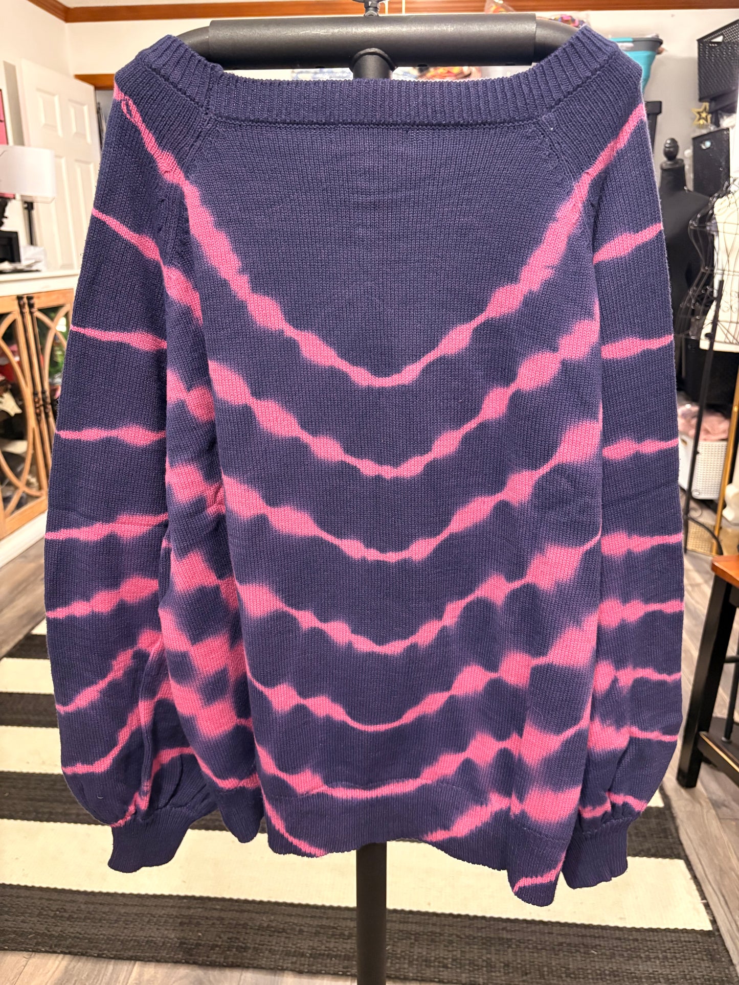 Mama Needs Coffee Upcycled Oversized Sweater Fits XL/2X