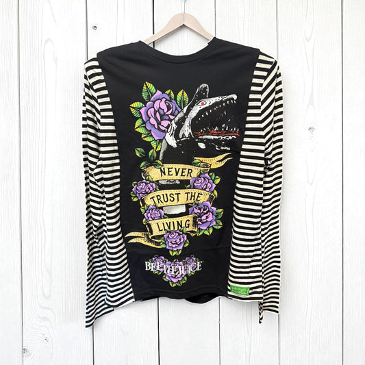 Beetlejuice Long Sleeve Knit Tee One Size Fits a Small to Large