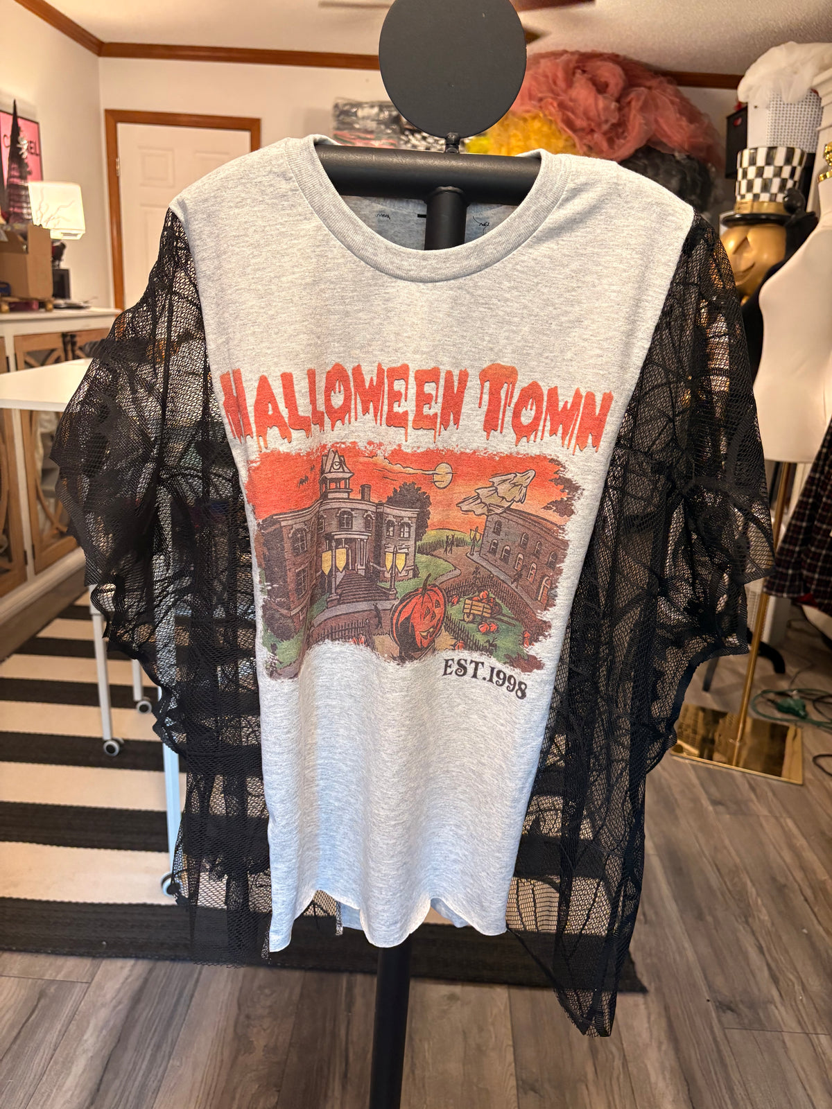 Being Normal is Vastly Overrated Spiderweb Poncho Tee One Size Fits Small to XXL