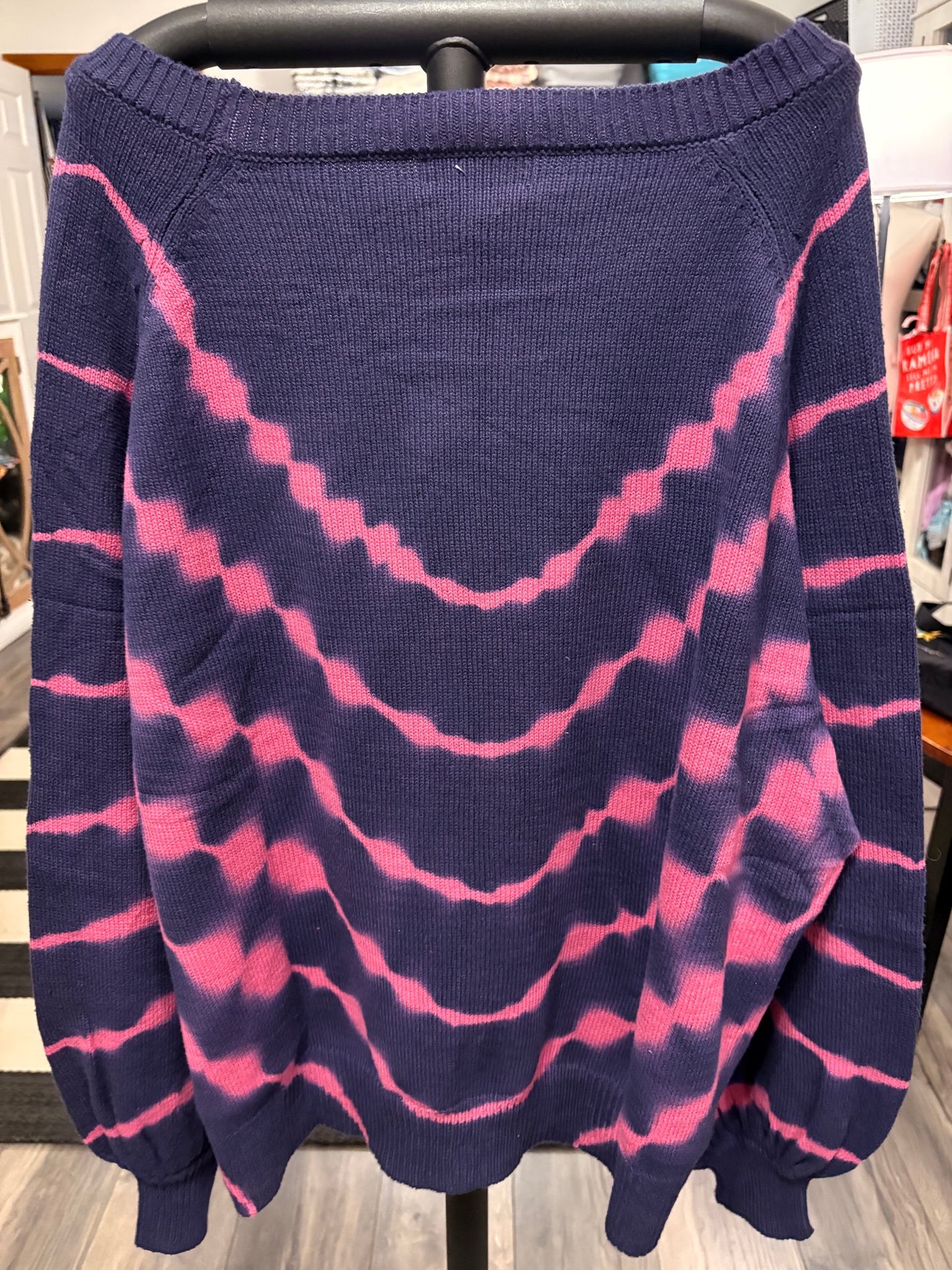 I Like it Iced Upcycled Oversized Sweater Fits Large/XL