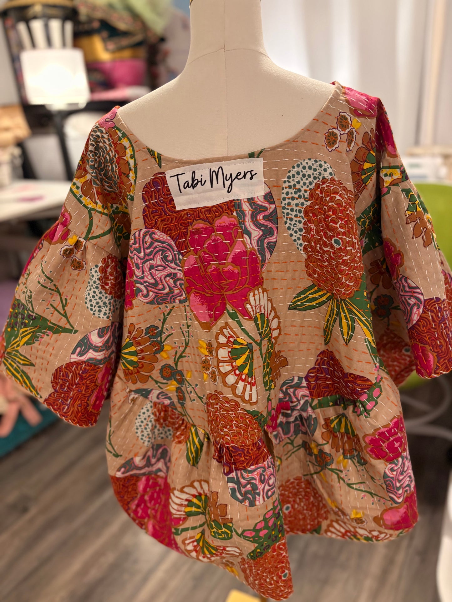Chloe Kantha Circle Top One Size Fits a Small to 3X