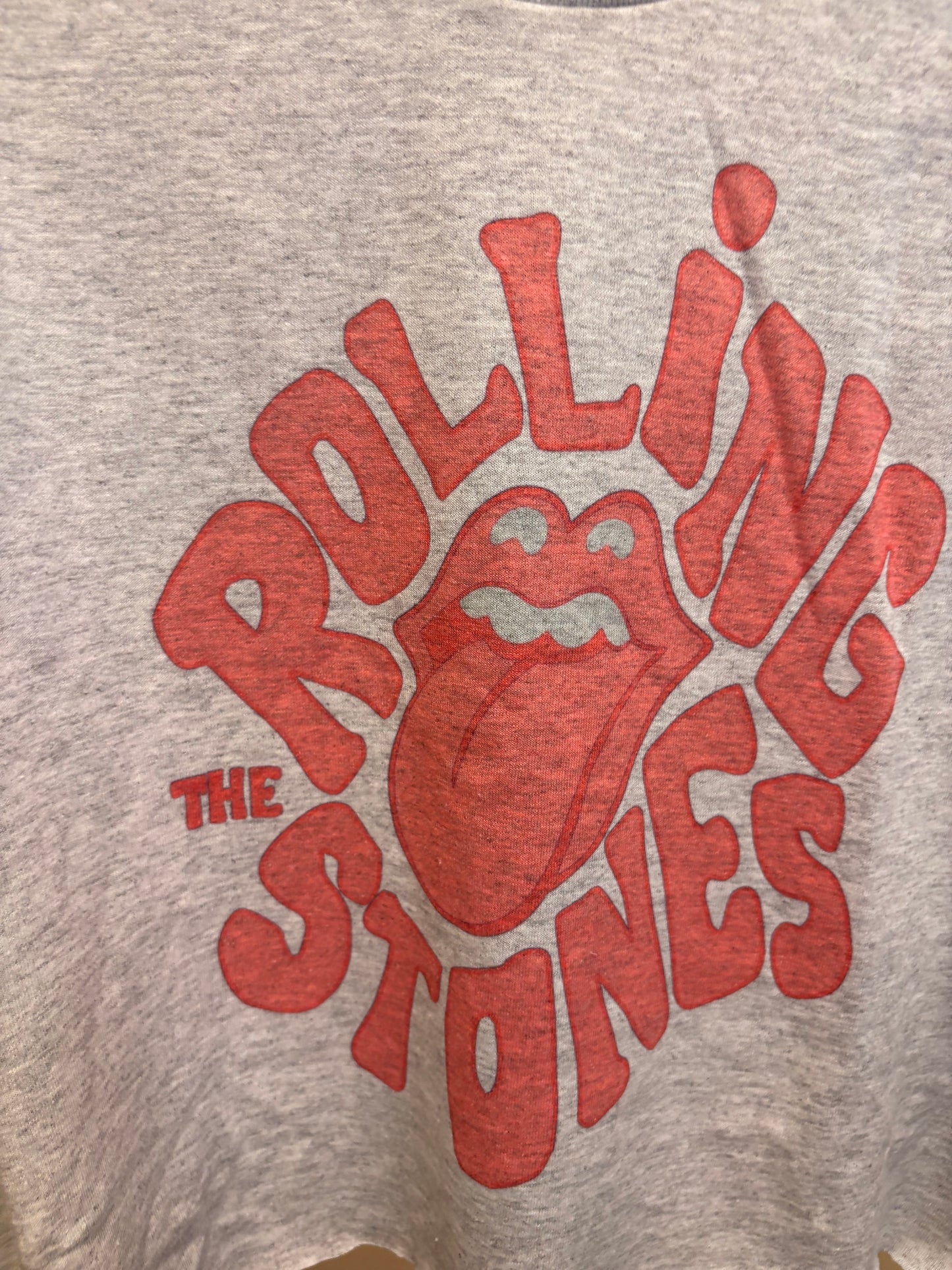 Stones in Pink Cut Off Tee One Size Fits Small to 2X