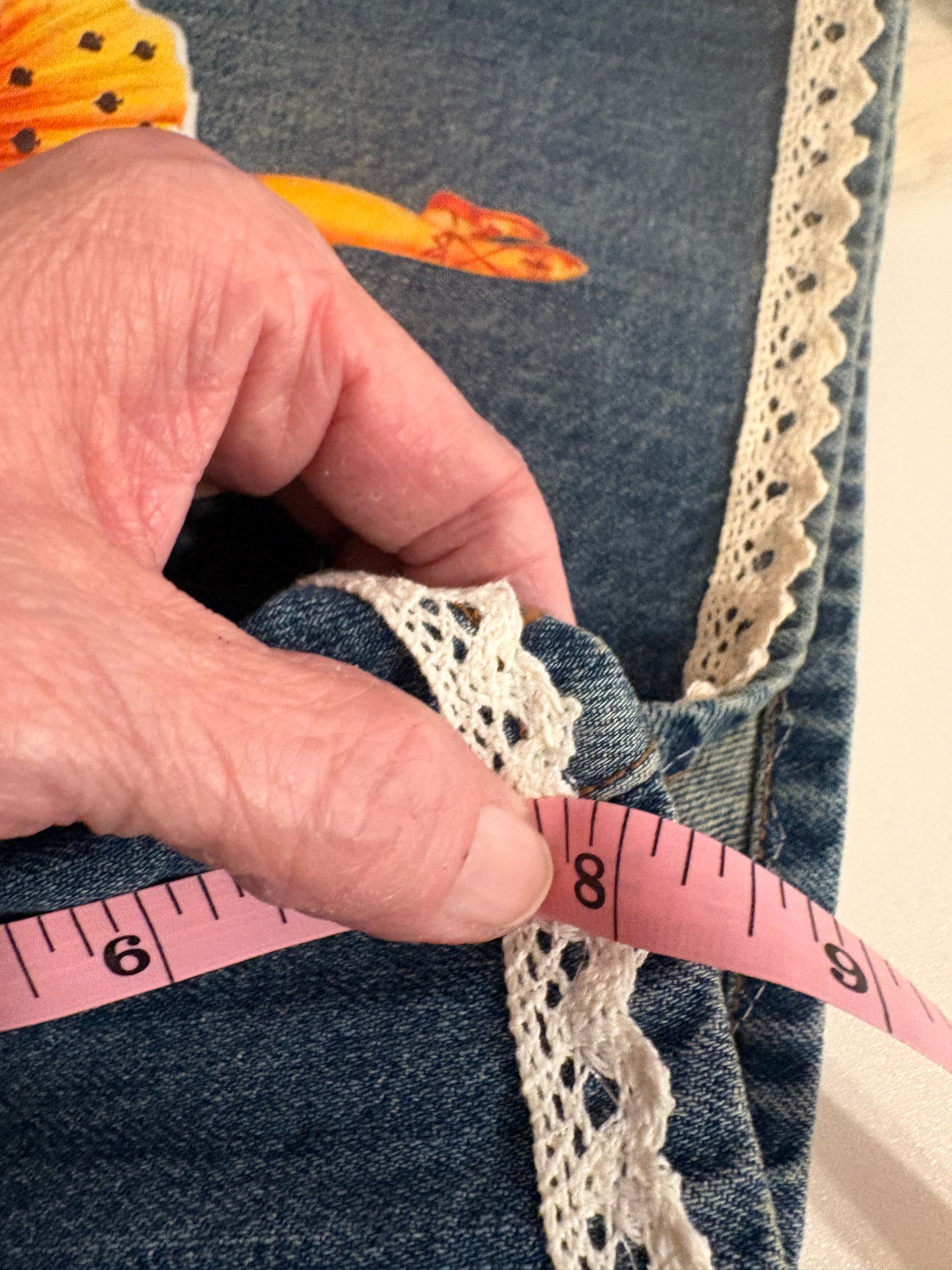 Trixie Refashioned Junk Jean Short Small 2/4