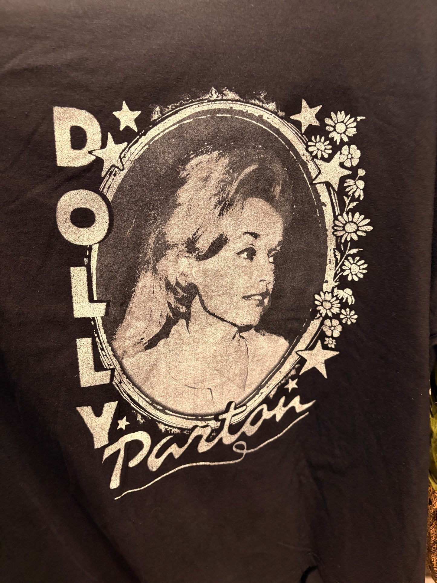 Young Dolly Flare Patchwork Sleeve Tee Fits a Small to 2X