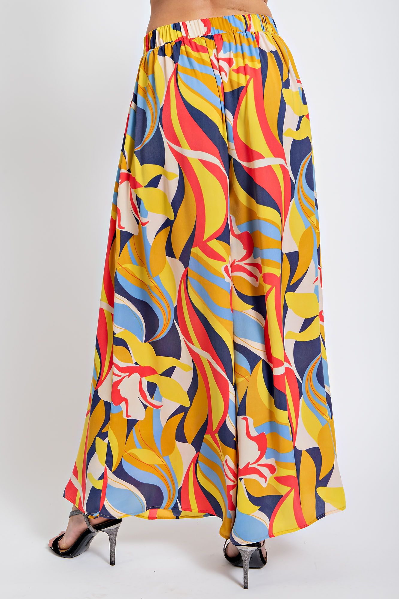 Mirabelle Satin Wide Leg Pants