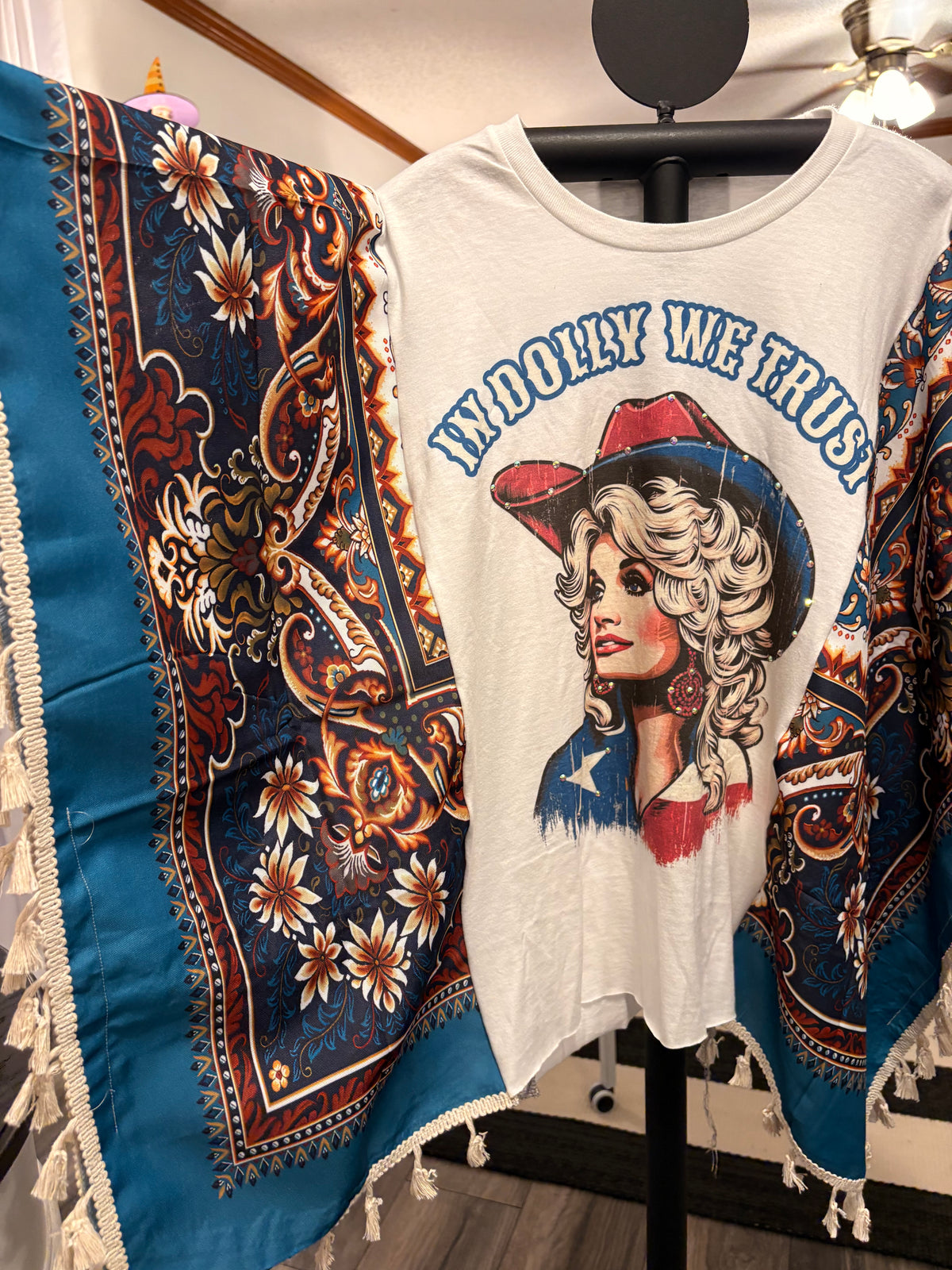 Trust Dolly Poncho Tee One Size Fits Small to XXL