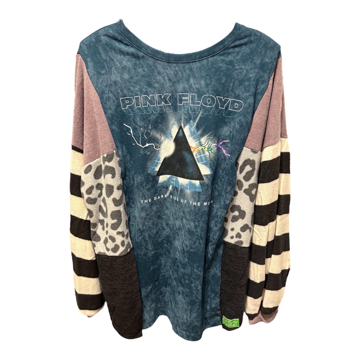 Pink Floyd Upcycled Drop Sleeve Sweater Tee One Size Fits a Small to XL