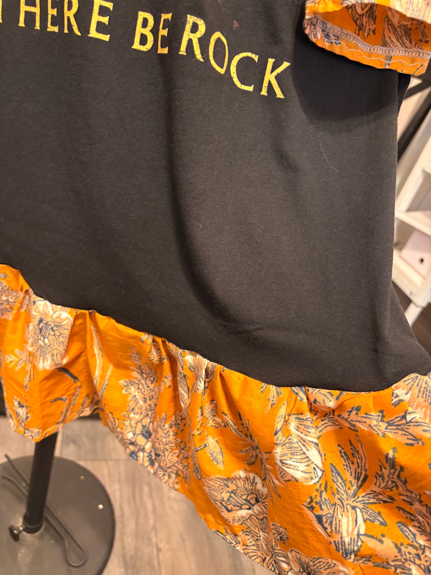 Let There Be Rock Ruffled Rockstar Dress One Size Fits a Small to XL Oversized