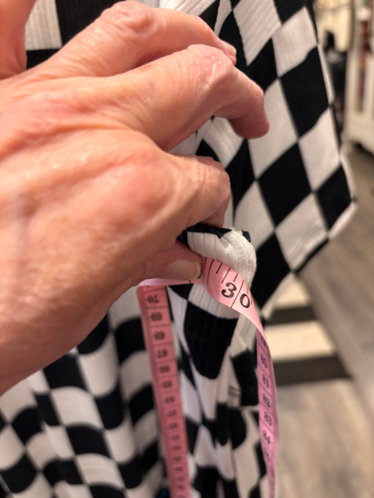 Checkerboard Glam Dress One Size Fits a Small to 3X