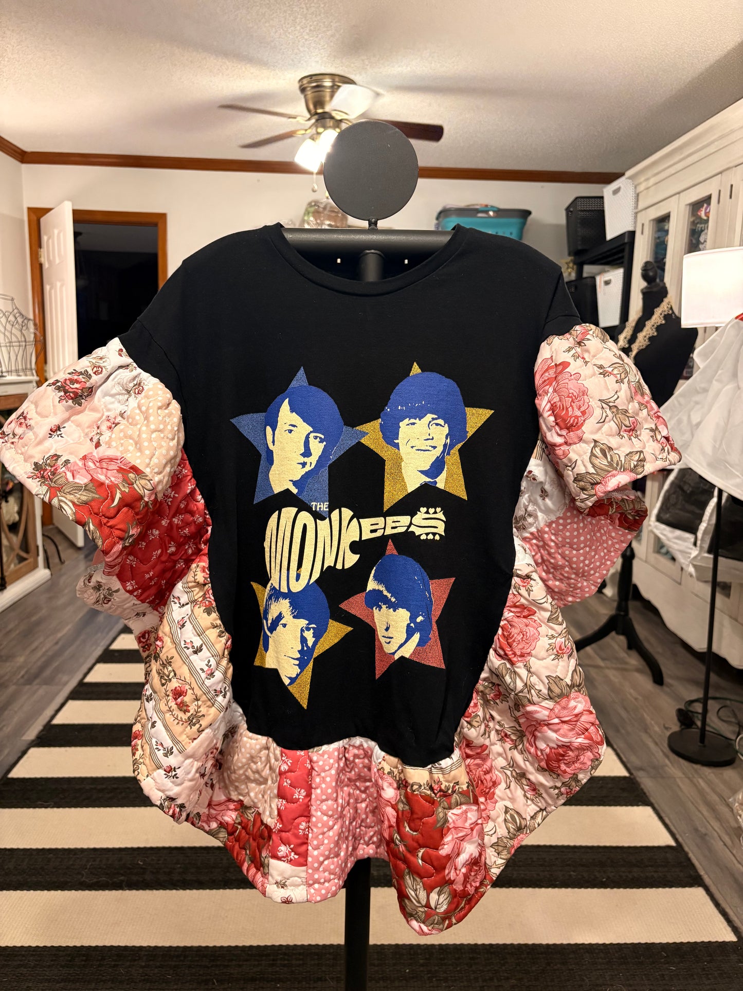 Monkees Quilted Rock Angel Poncho One Size Fits a Medium to XXL Oversized