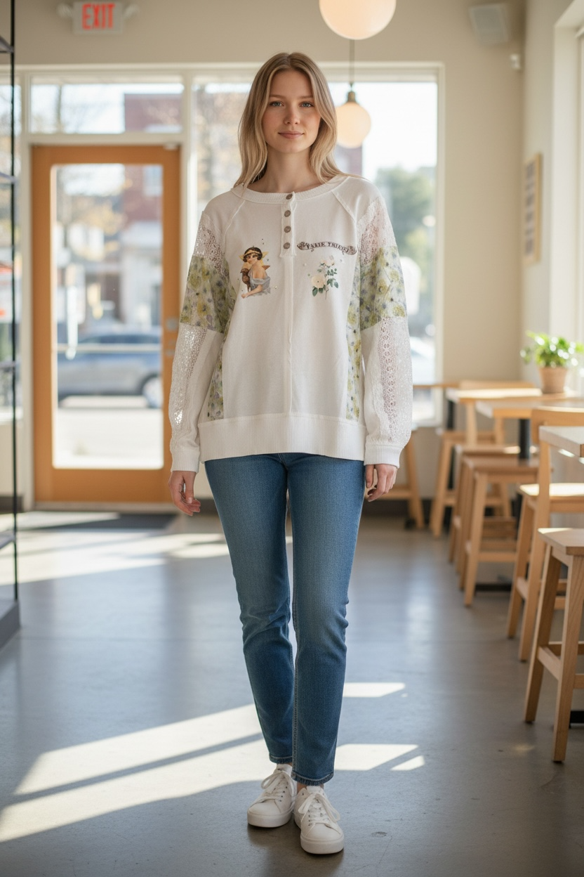 Happiness “Junk” Tee One Size Fits a Small to XL Oversized