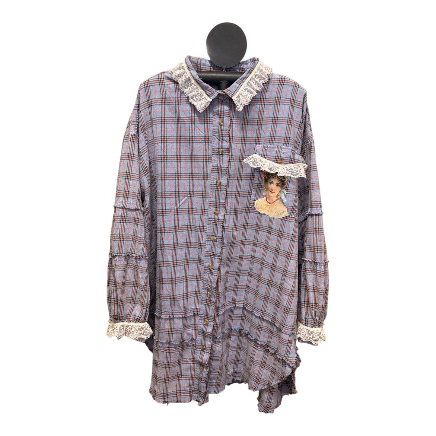 New Parisian  “Junk” Flannel Very Long Length One Size Fits an XXL-3X 16-20