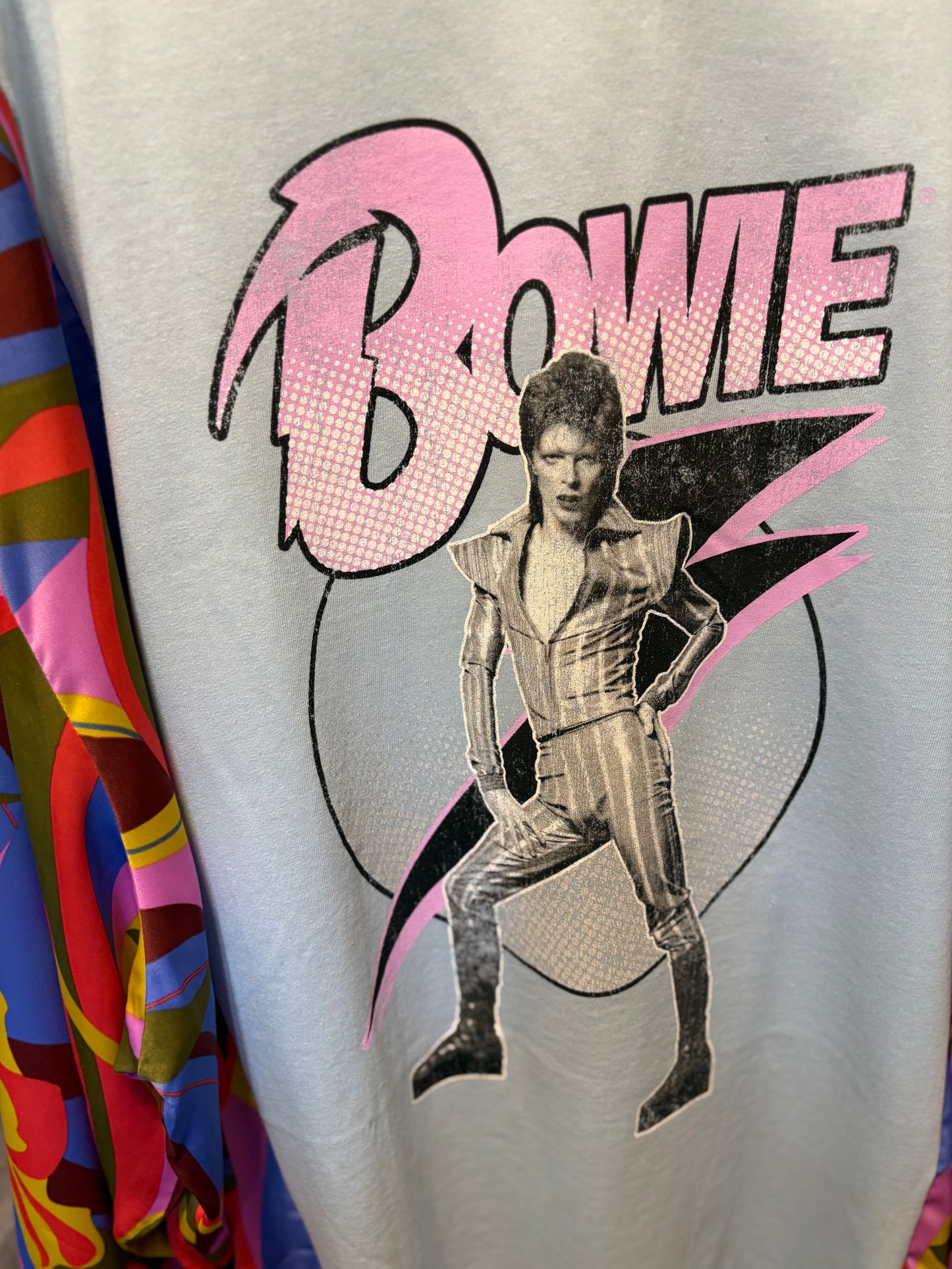 Bowie Upcycled Tee One Size Fits a Small to 2X