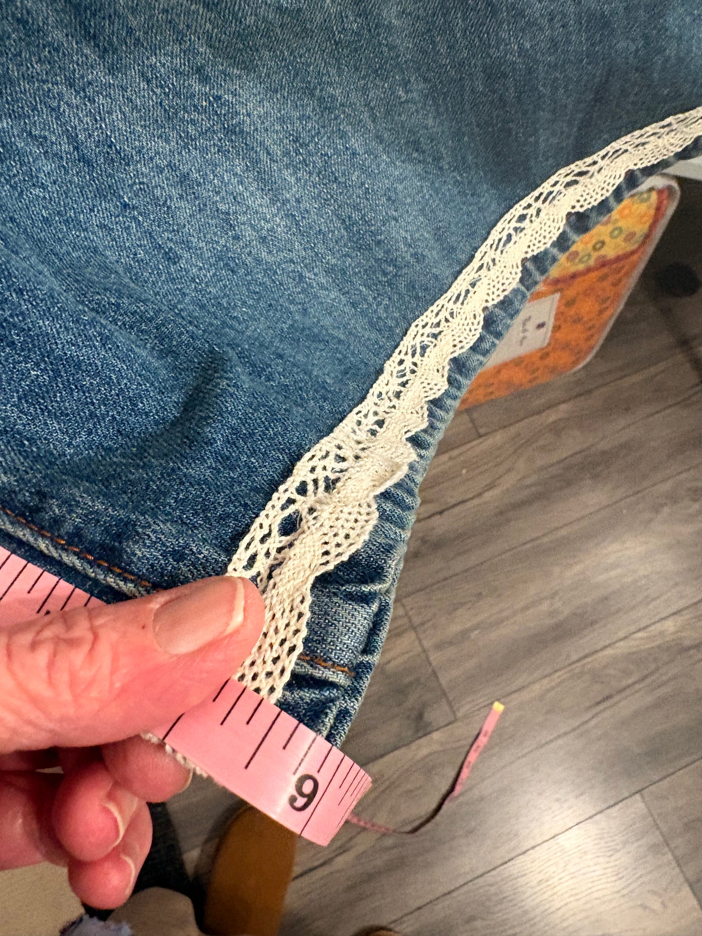 Rosie Refashioned Junk Jean Short Large 10/12