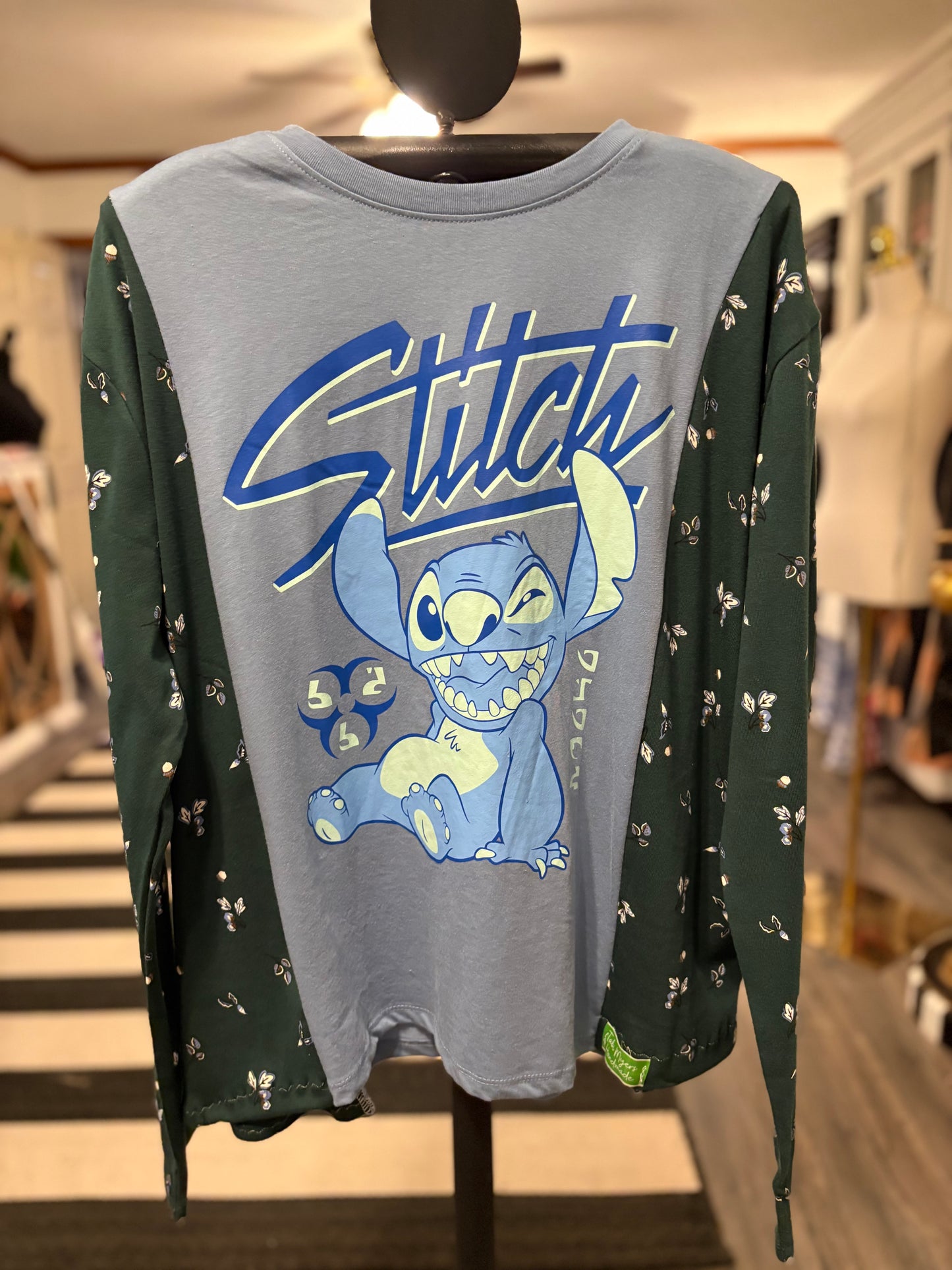 Stitch Upcycled Drop Sleeve Knit Tee One Size Fits a Small to XL