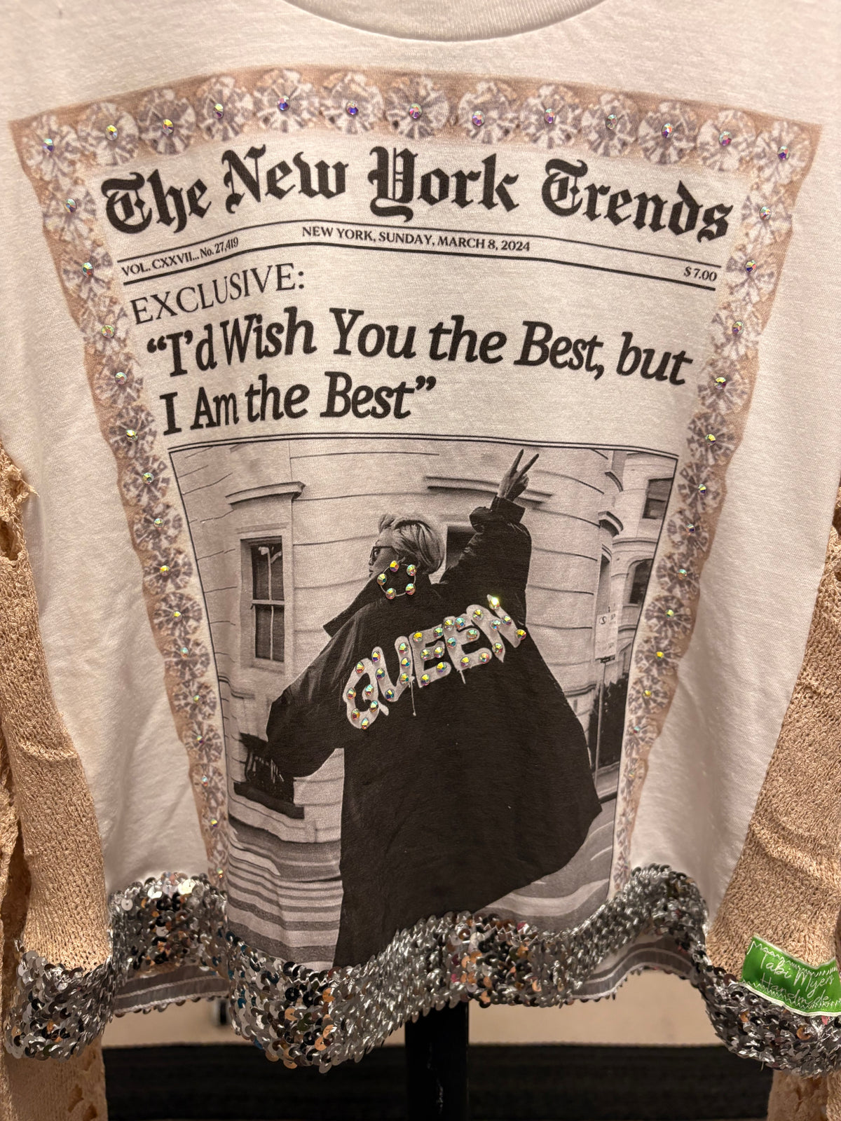 Queen Glam Tee One Size fits a Small to Large