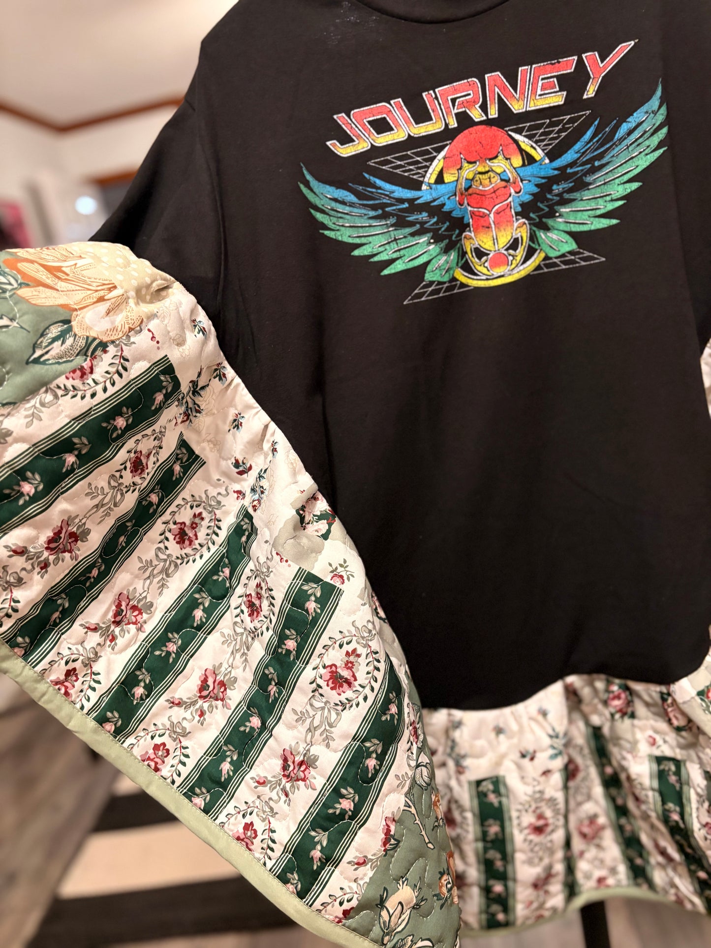 Journey Quilted Rock Angel Poncho One Size Fits a Large to 4X (12-24) SUPER Oversized