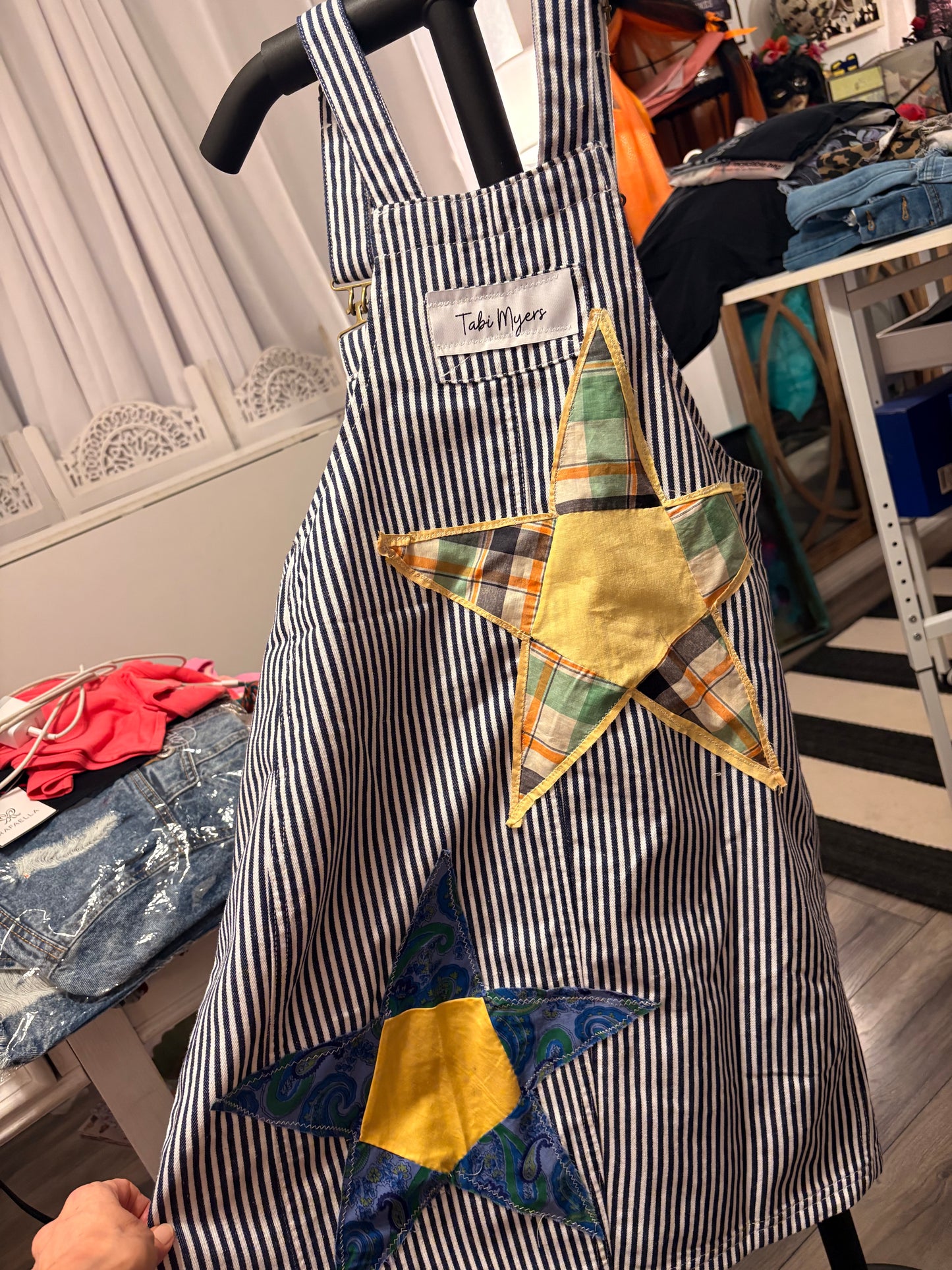 Stars and Stripes Overall Dress Fits a Size Medium/Large 6-10