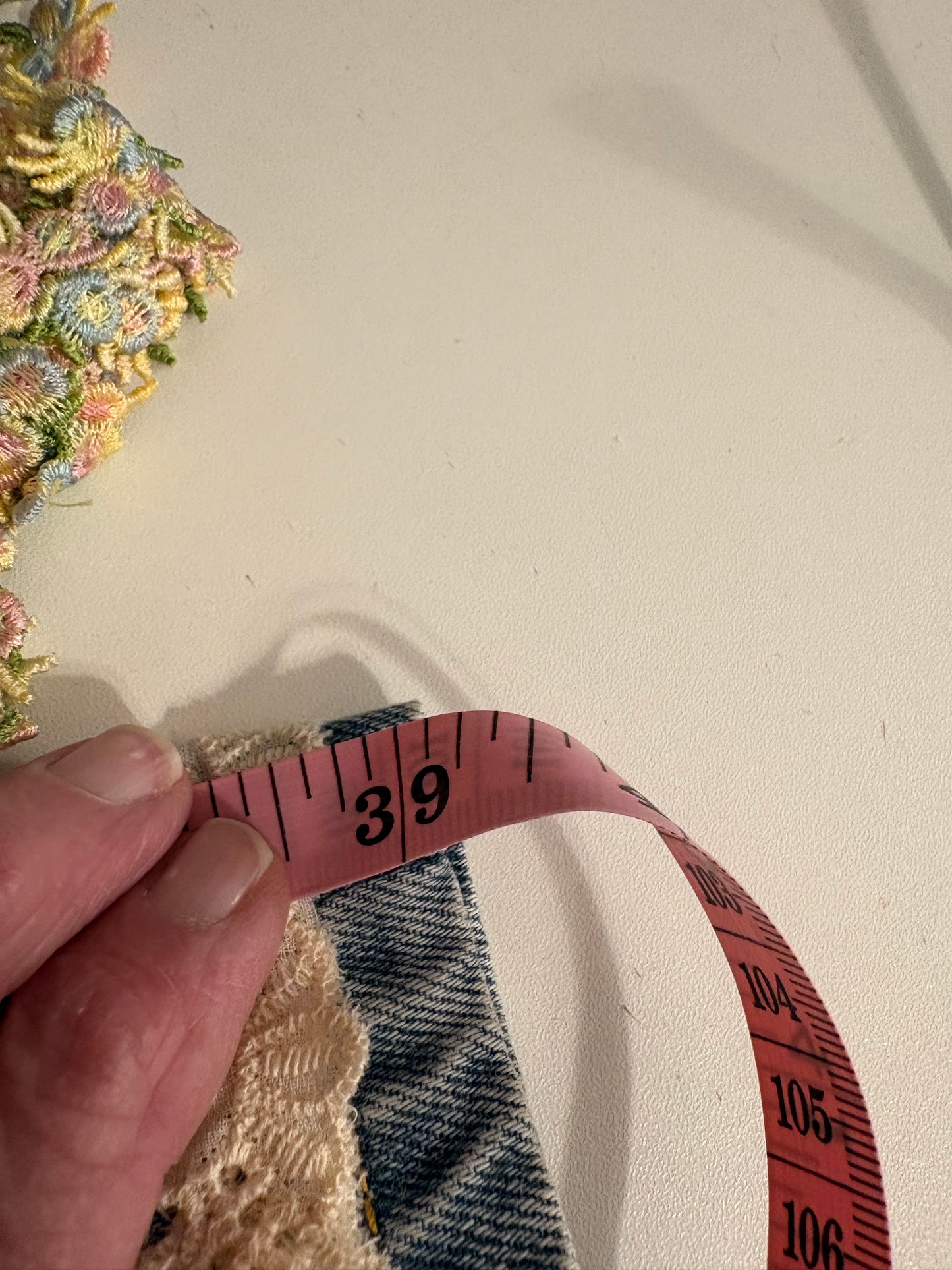 Blaire Refashioned Junk Jean Cargo Pants Size Small 2/4