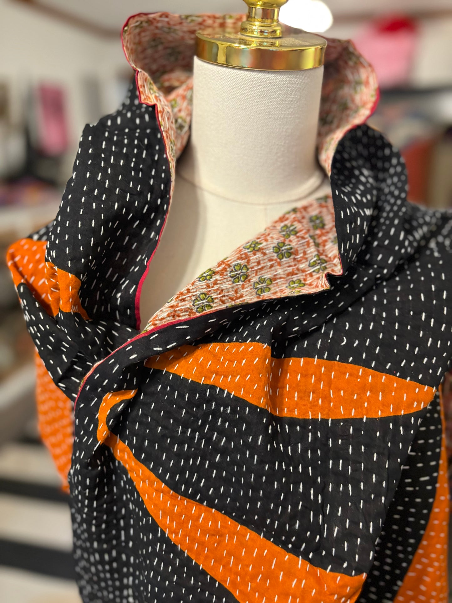 Hailey Cotton Kantha Scarf