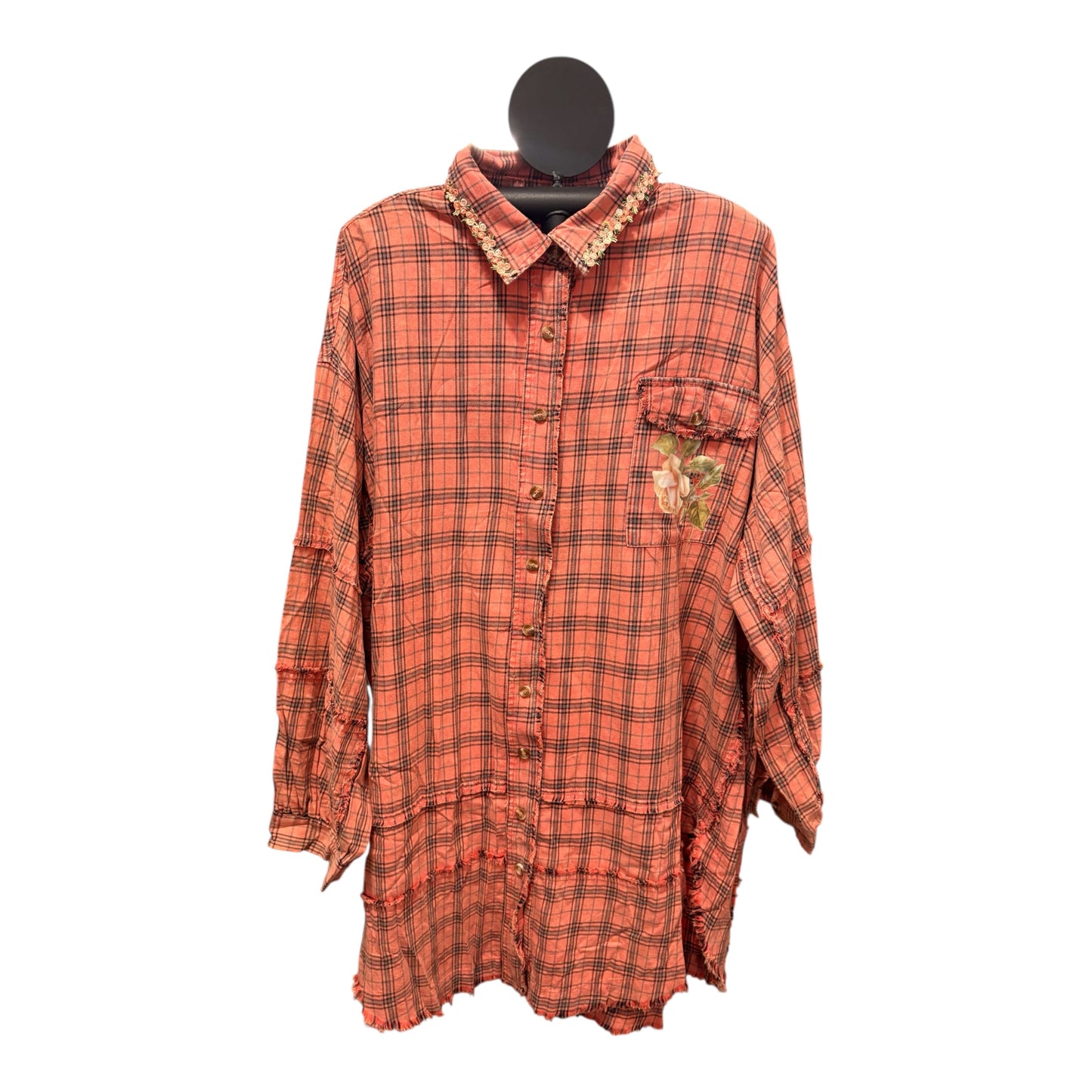 Love “Junk” Flannel Very Long Length One Size Fits an XXL-3X 16-20