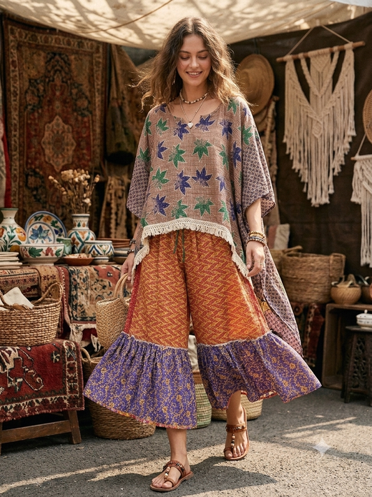 La Isla Bonita Reversible Kantha Top 1000-27