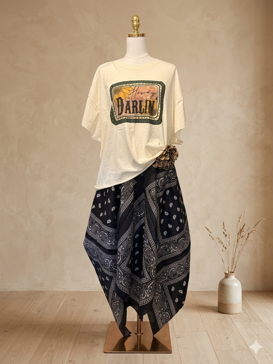 Patsy Bandana Skirt Fits a Small to 3X