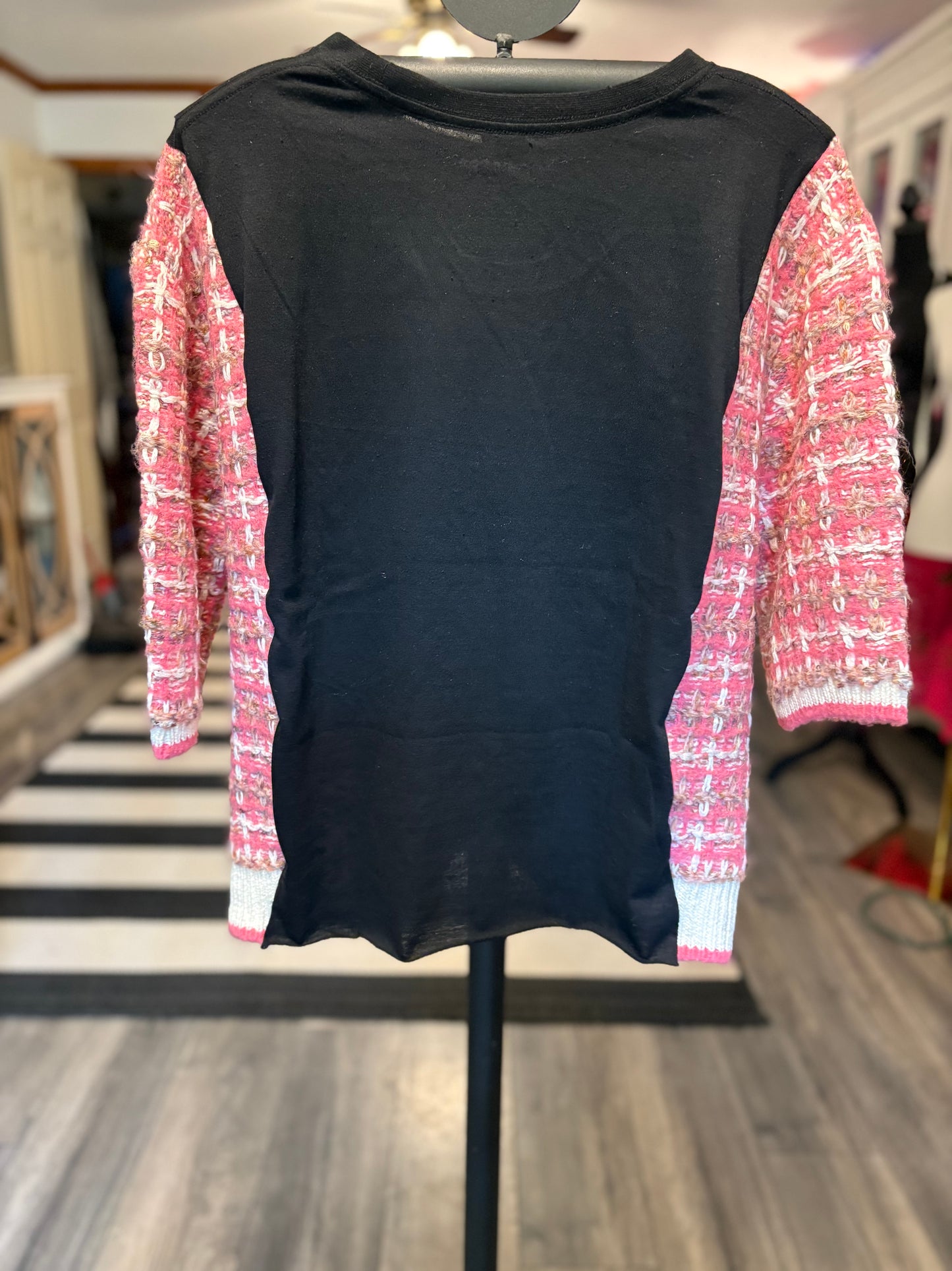 Damask Rose Upcycled Tee One Size Fits a Small to XL