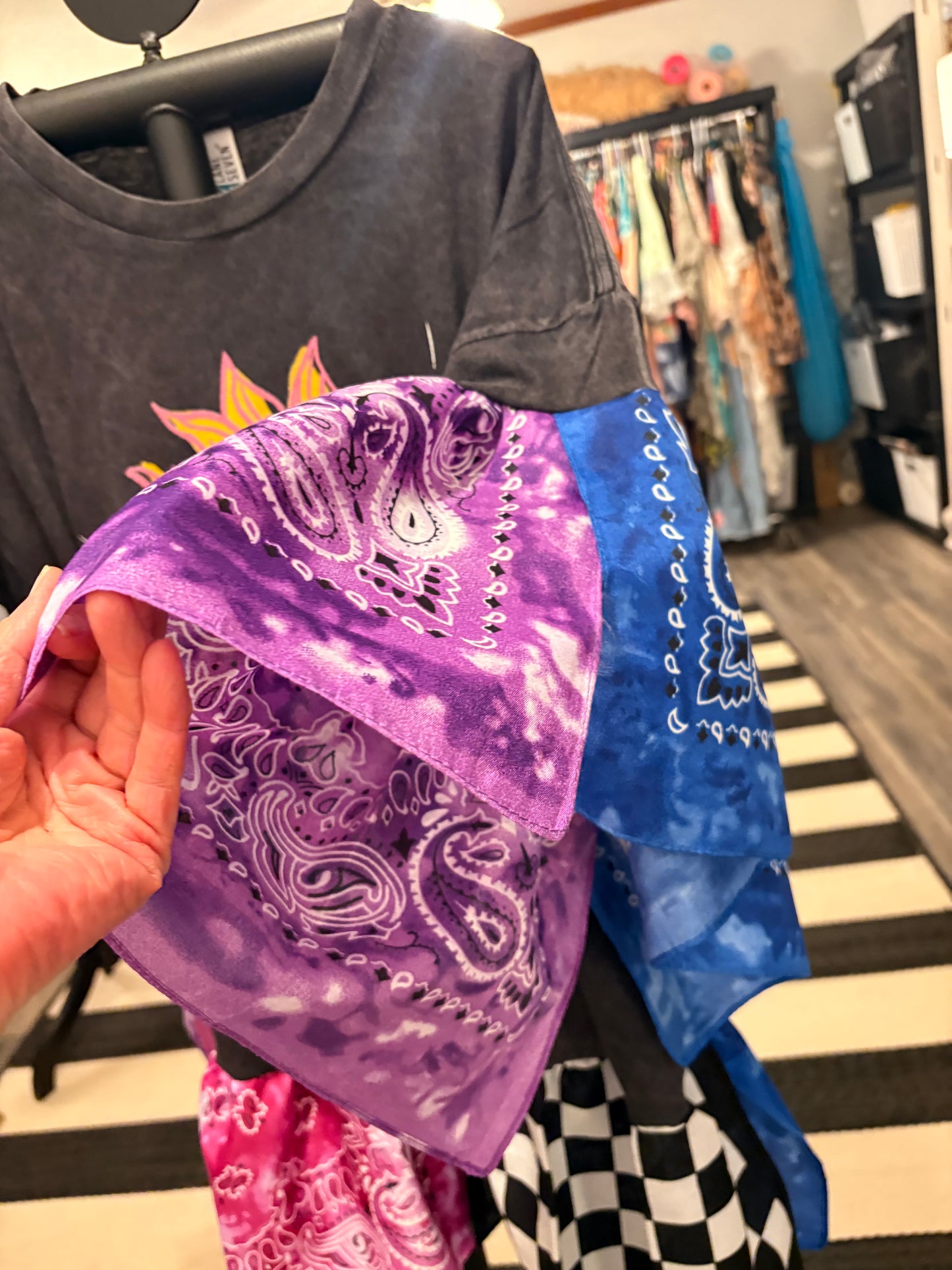 Eye-Conic Bandana Baby Doll Tee Fits a Small to 2X