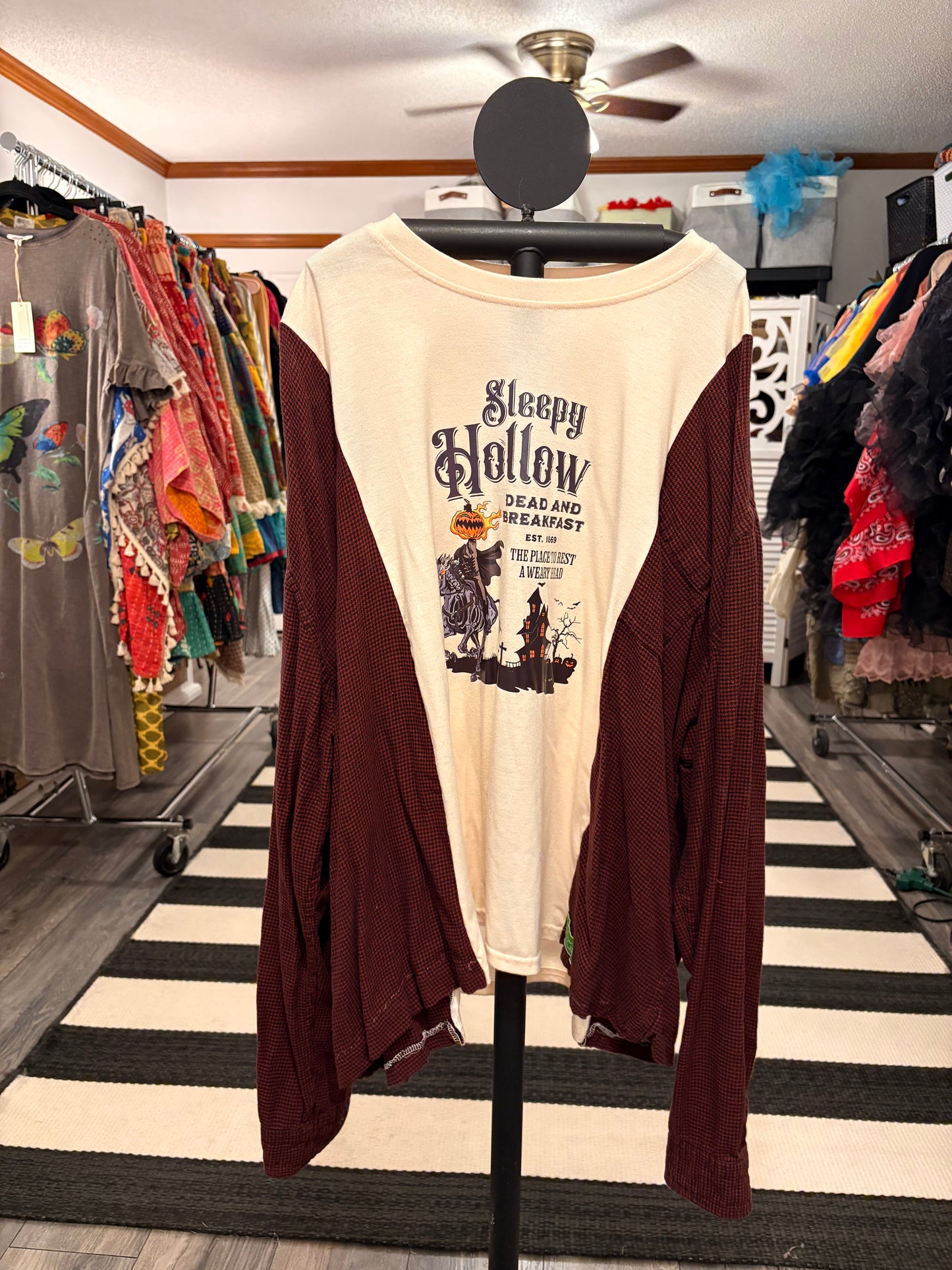 Sleepy Hollow Drop Sleeve Top One Size Fits a Small to 3X