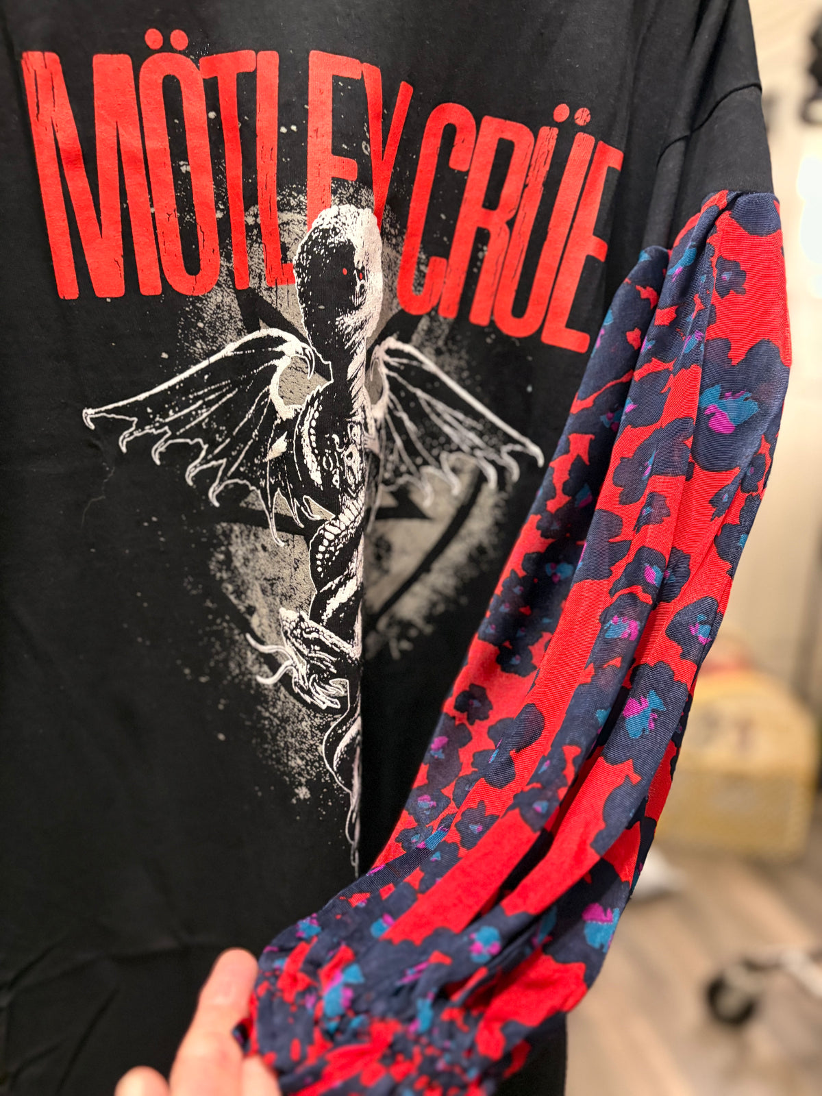 The Crue Upcycled Glam Tee One Size fits a Small to Large