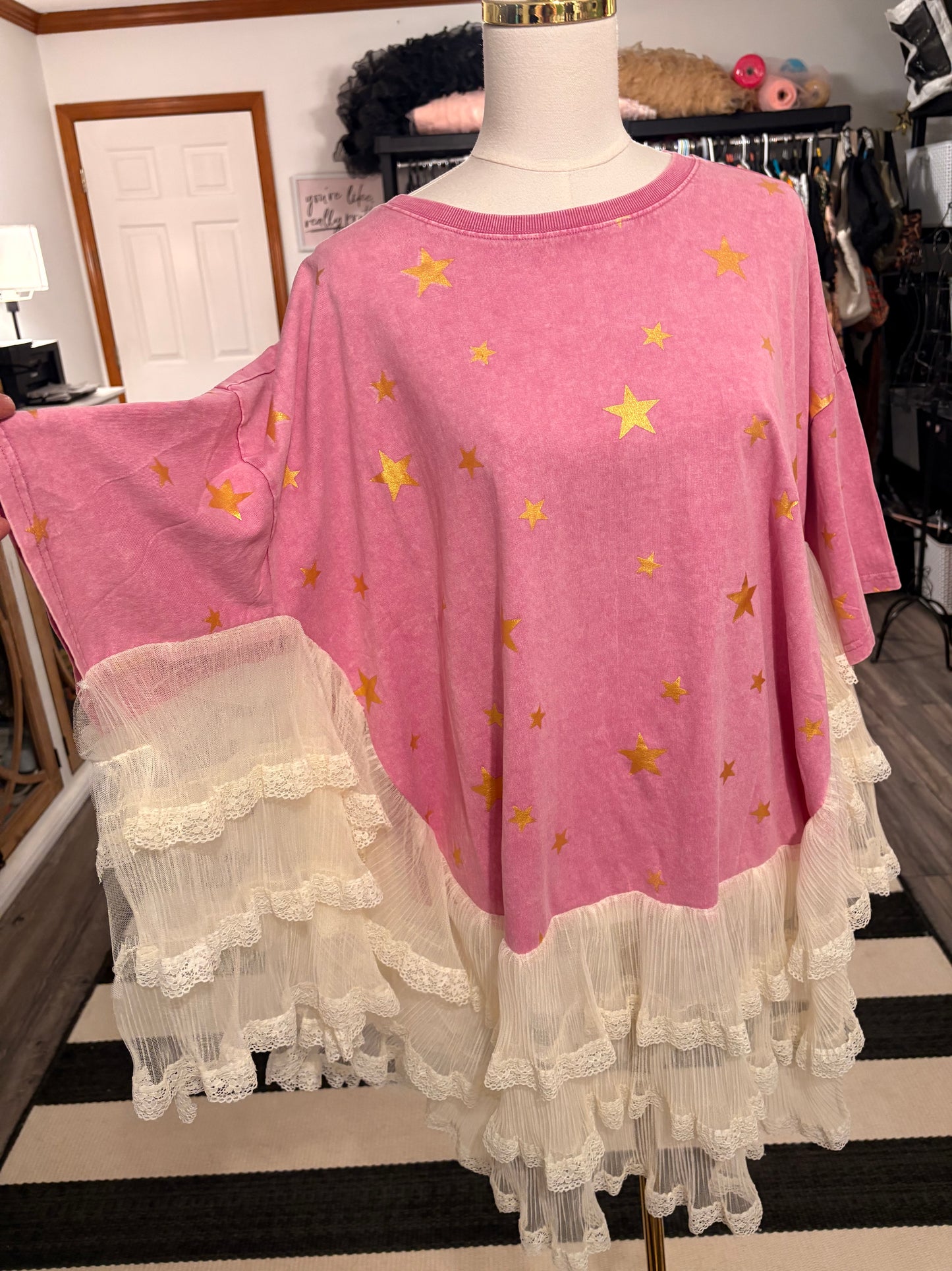 Twinkle Angel Poncho One Size Fits a Large to 3X