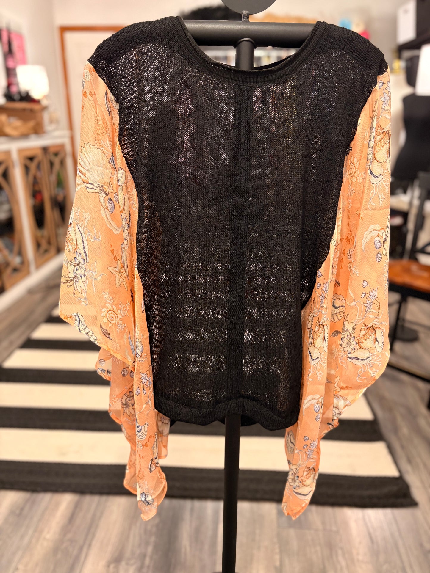 Ursula Upcycled Kimono Top with One Size Fits a Small to 3X