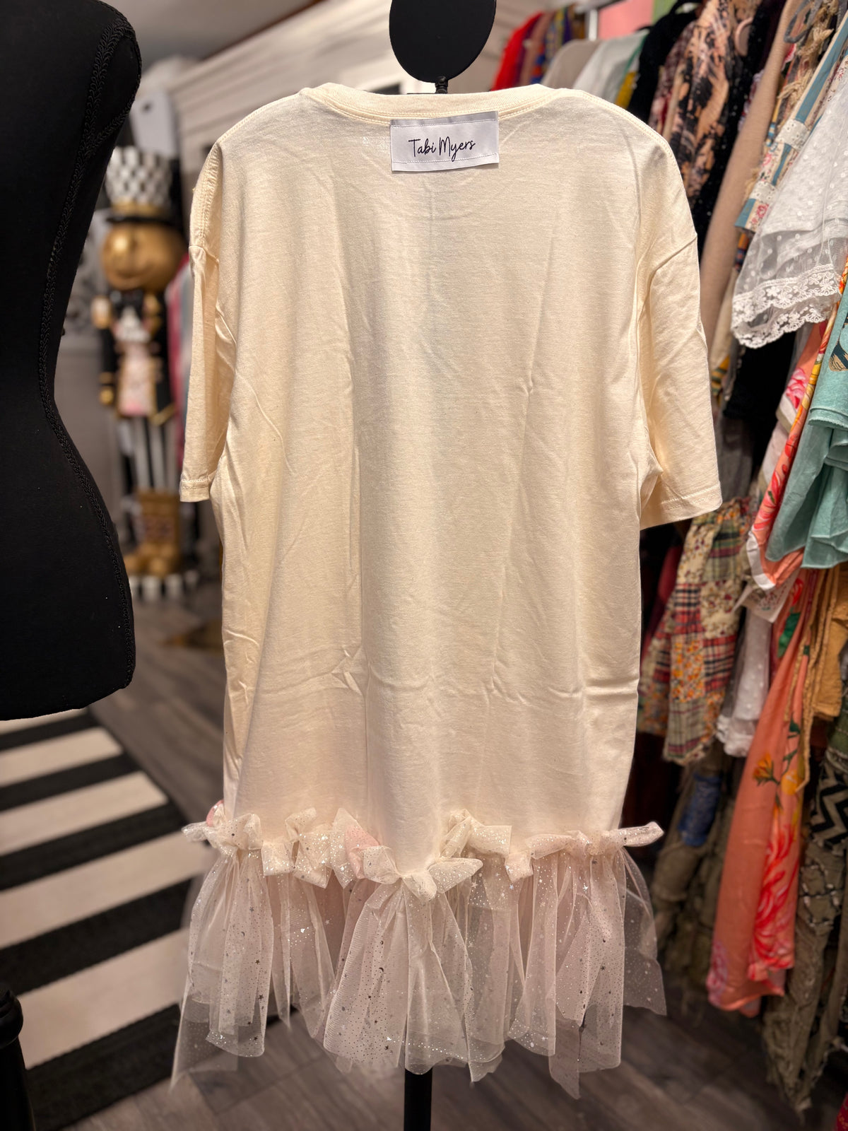 I Will Always Love You Glam Fringe Tee One Size Fits Small to Large