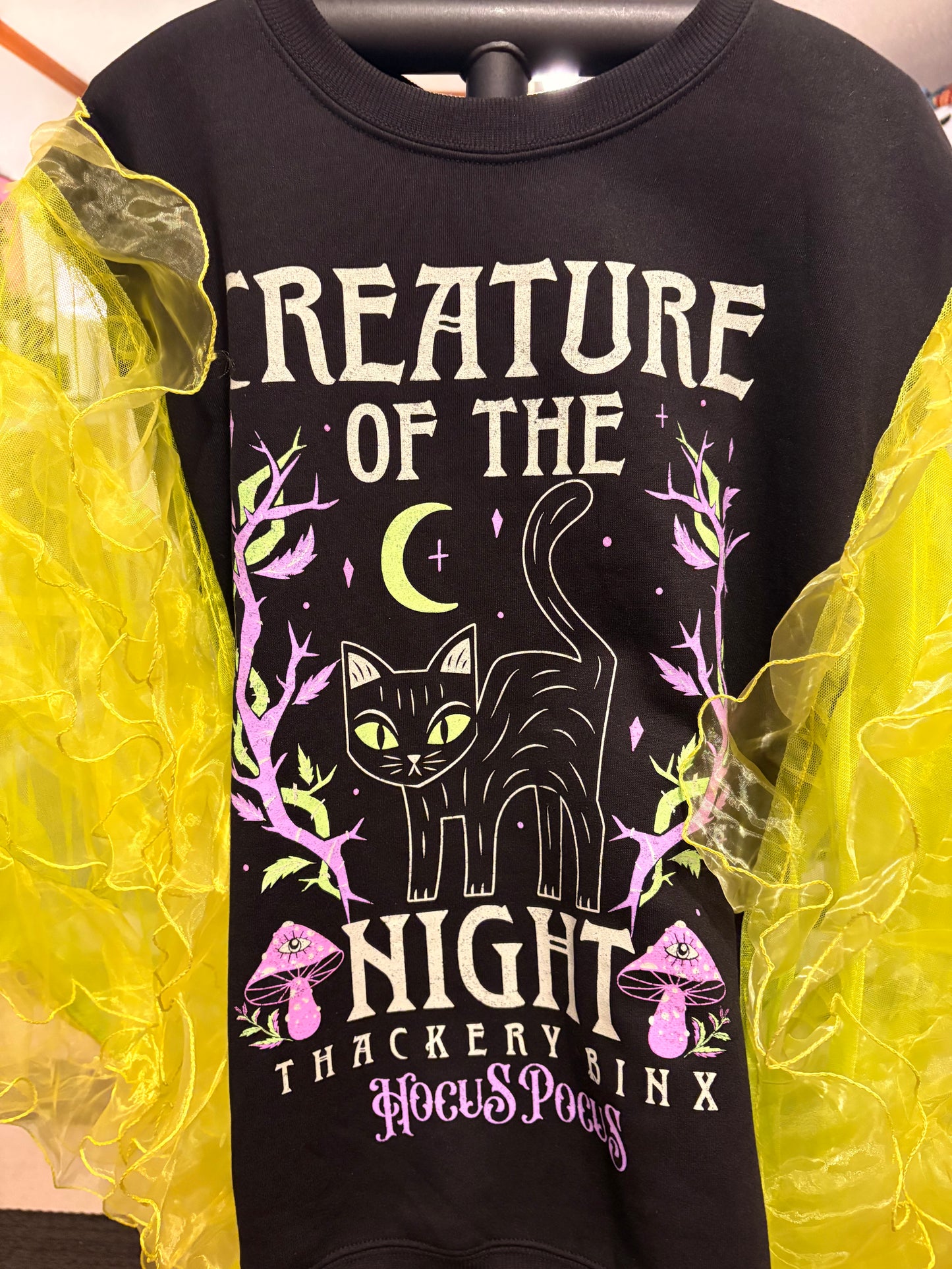 I Put A Spell On You Rockstar Ruffle Top One Size Fits a Small to 3X