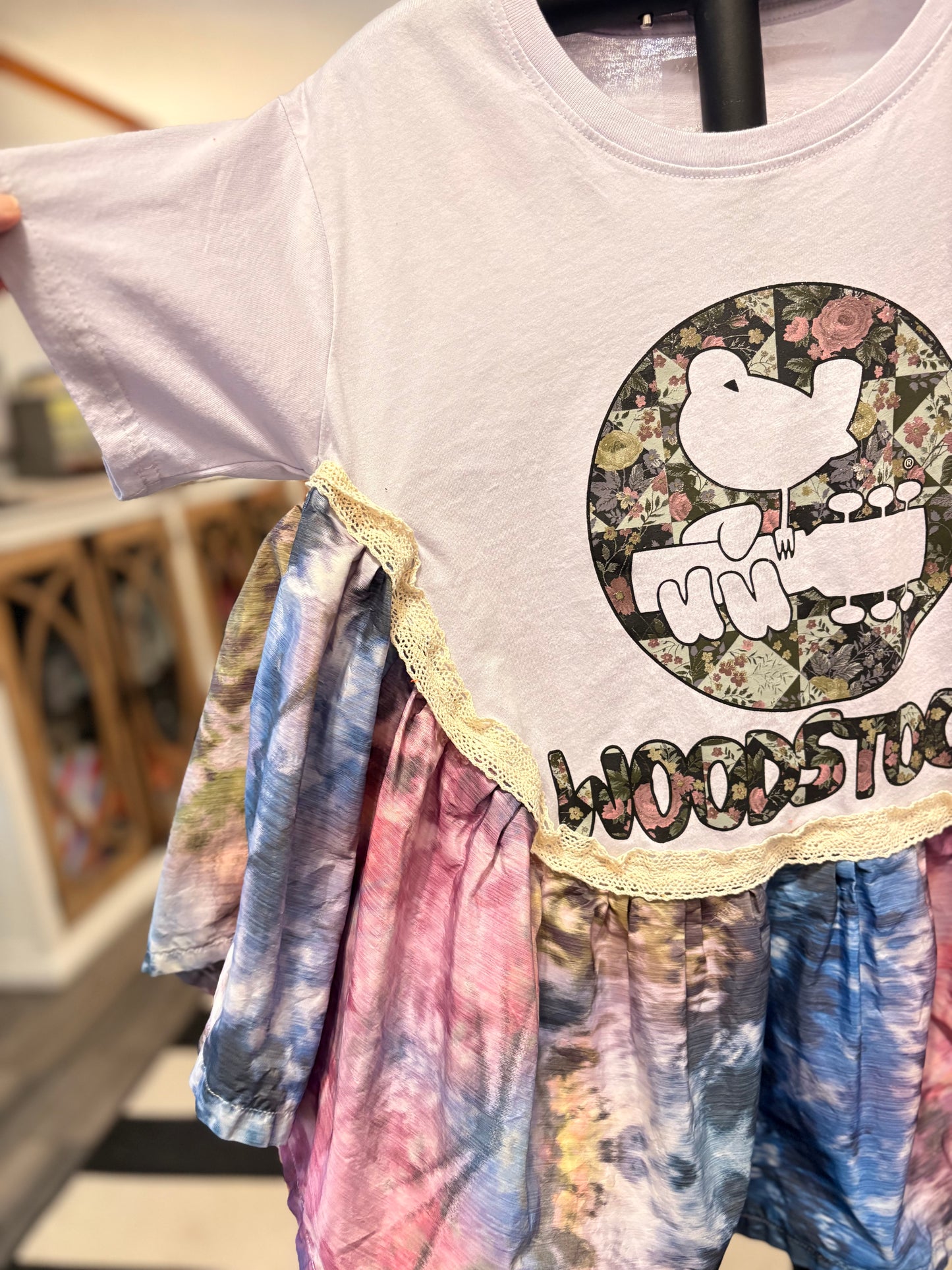 Woodstock Rock Angel Tee One Size Fits a Small to Large Oversized