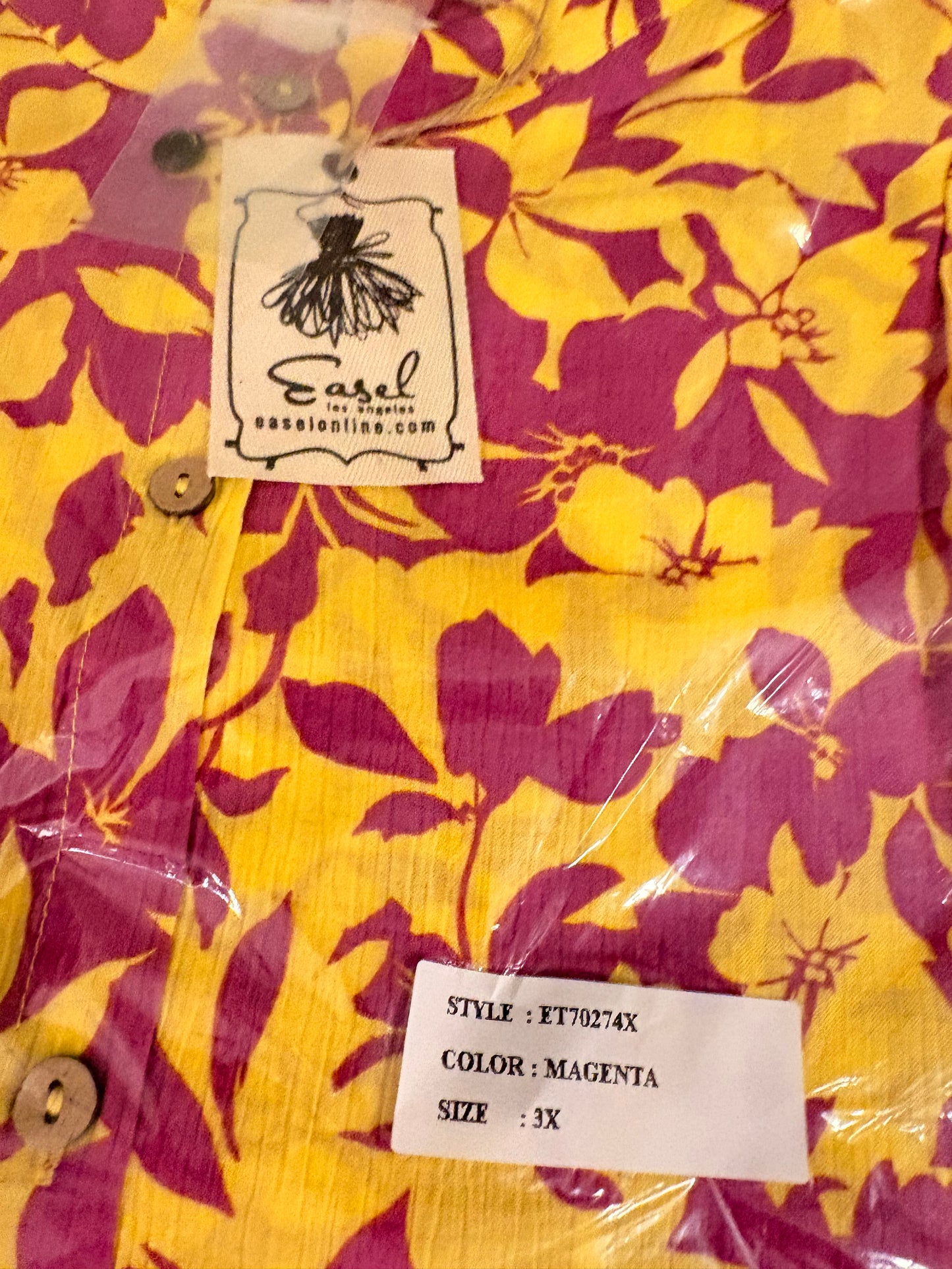 Yellow Button Down Duster/Dress