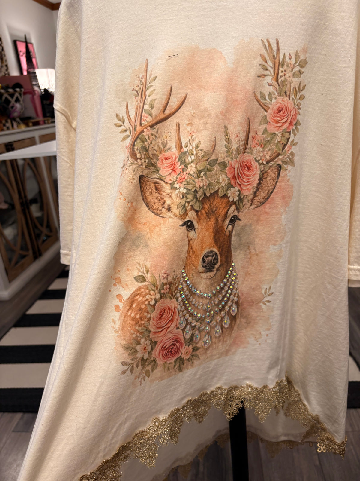 Hello Dear Hi/Lo Glam Tee One Size Fits a Small to XXL