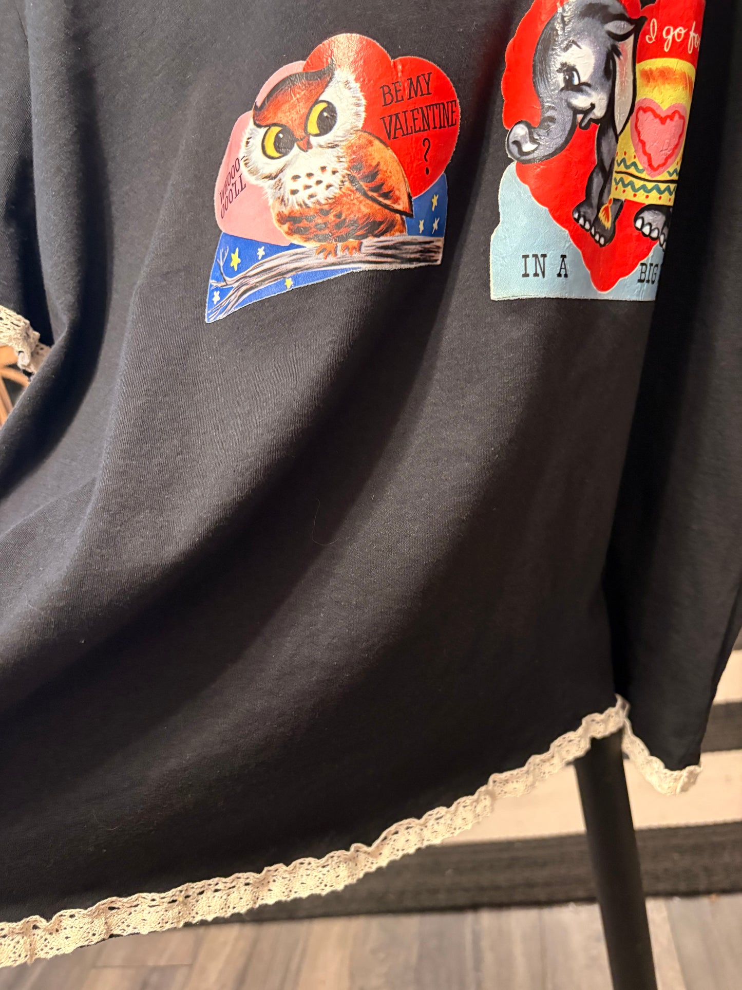 Retro Valentine “Junk” Tee One Size Fits a Large to 2X