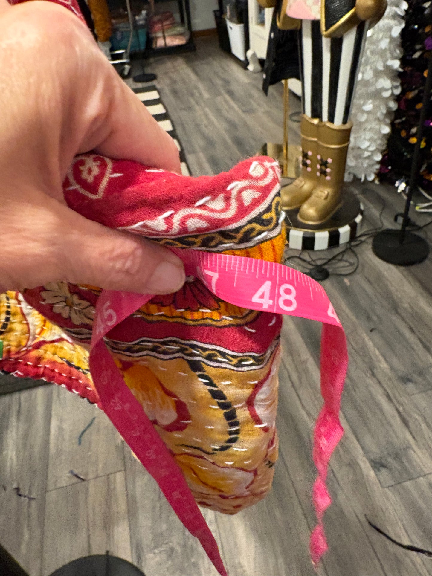 Jesus Upcycled Vintage Kantha Quilt Poncho Tee One Size Fits a Small to XL