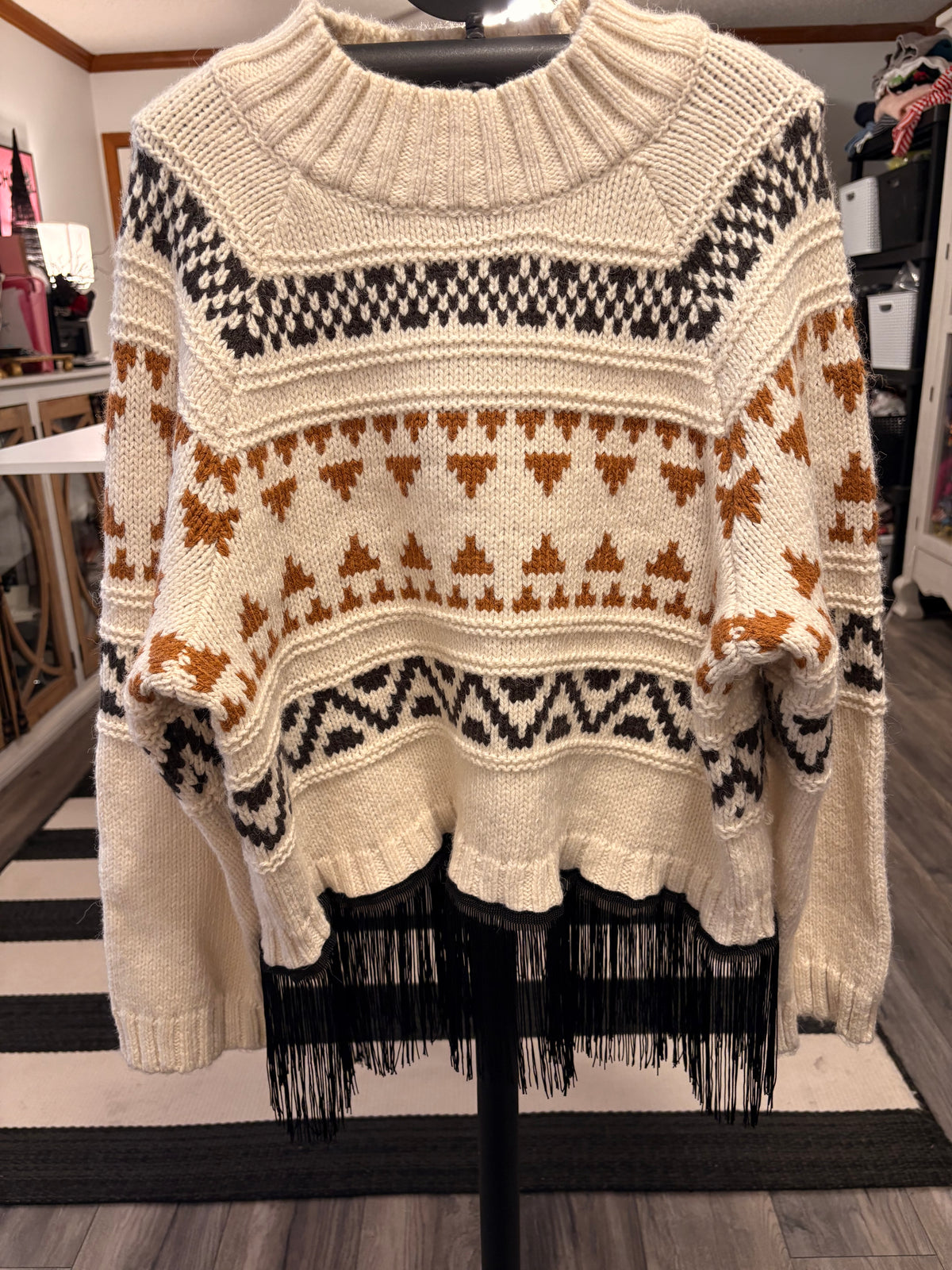 Ski Lodge Glam Sweater One Size Fits a Small to Large