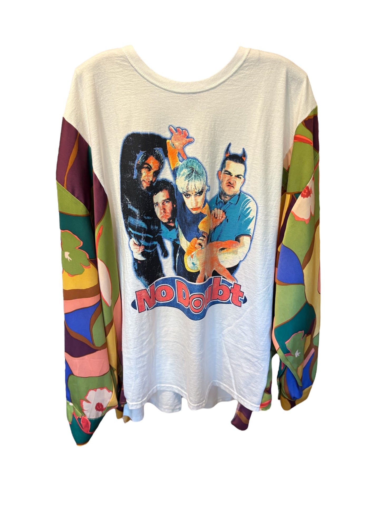 No Doubt Upcycled Drop-Sleeve Tee One Size Fits a Large to 3X