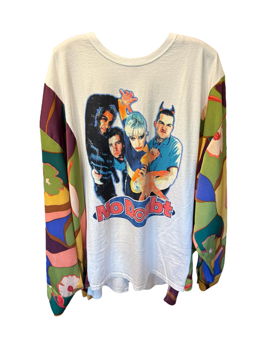 No Doubt Upcycled Drop-Sleeve Tee One Size Fits a Large to 3X