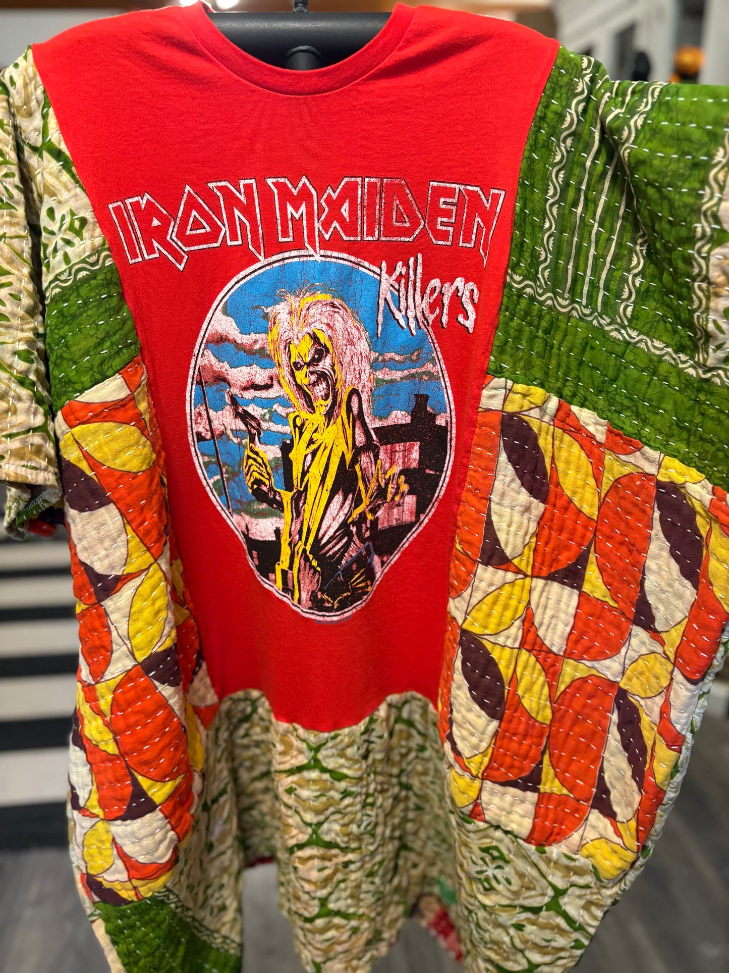 Iron Maiden Upcycled Kantha Dress/Tunic Fits a Small to XXL Comfortably